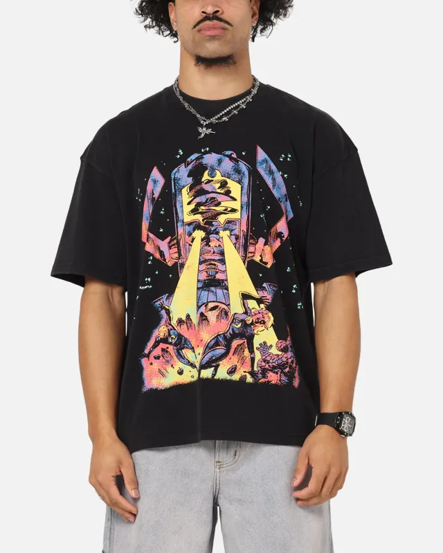 73Studio Marvel Fantastic Four Galactus Universe T-Shirt Black Acidwash made by Culture Kings