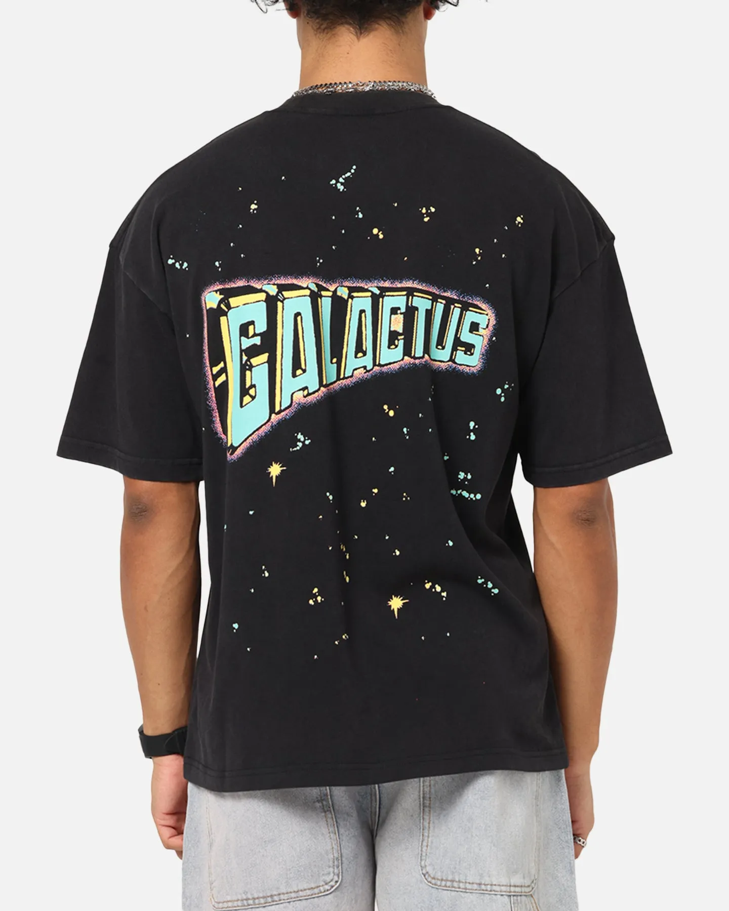 73Studio Marvel Fantastic Four Galactus Universe T-Shirt Black Acidwash sold by Culture Kings product image thumbnail 2