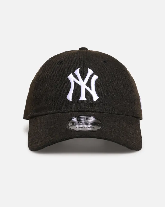 New Era New York Yankees 'Vintage Canvas' 9TWENTY Strapback Washed Black made by New Era