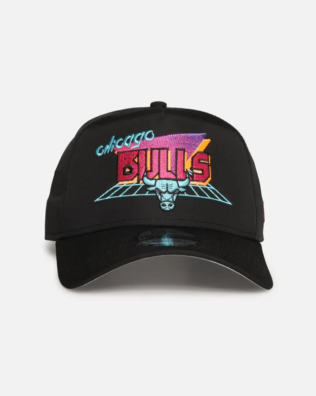 New Era Chicago Bulls 'Retro Arcade' 9FORTY A-Frame Snapback Black sold by Culture Kings