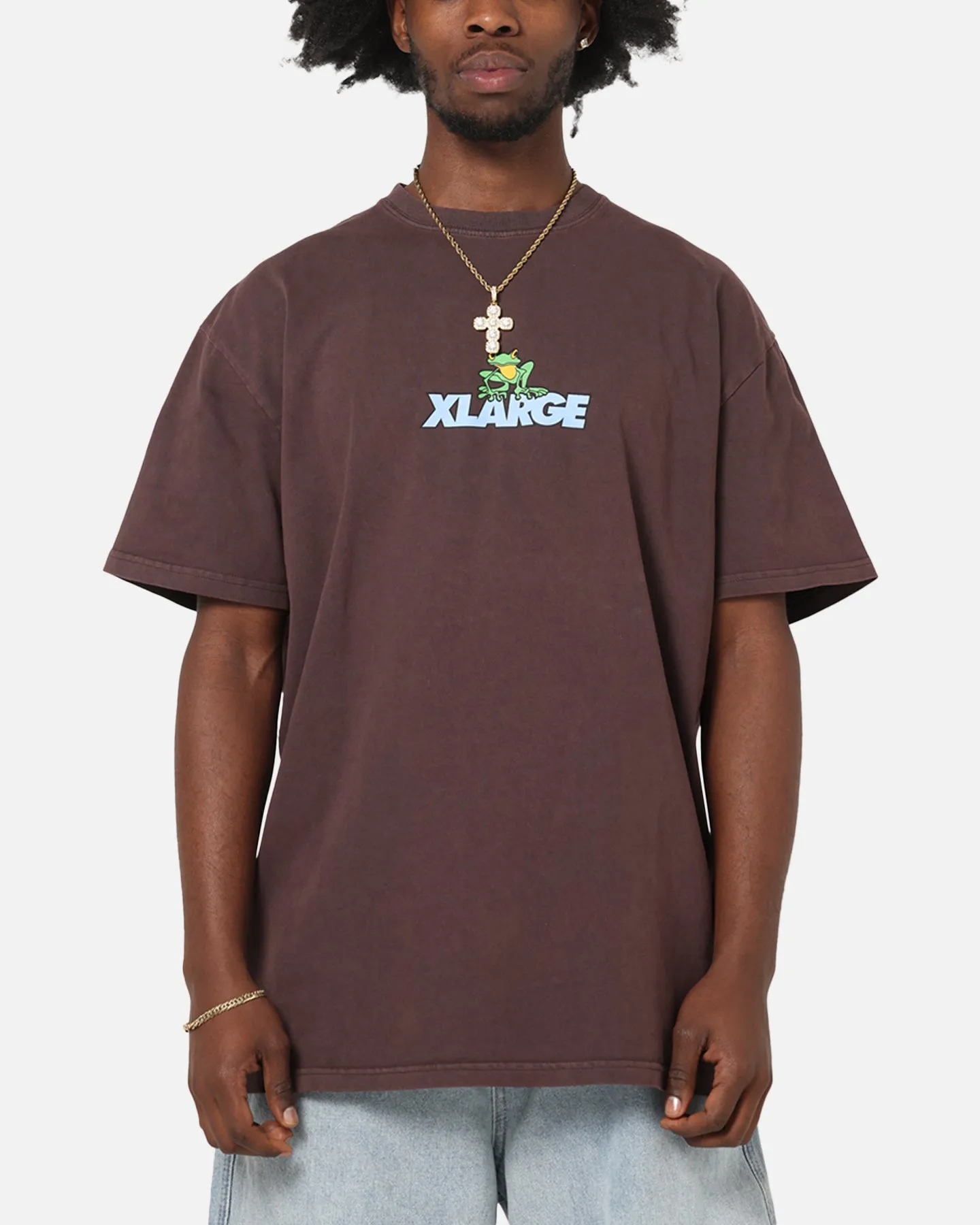 X-Large Frog T-Shirt Pigment Chocolate sold by Culture Kings