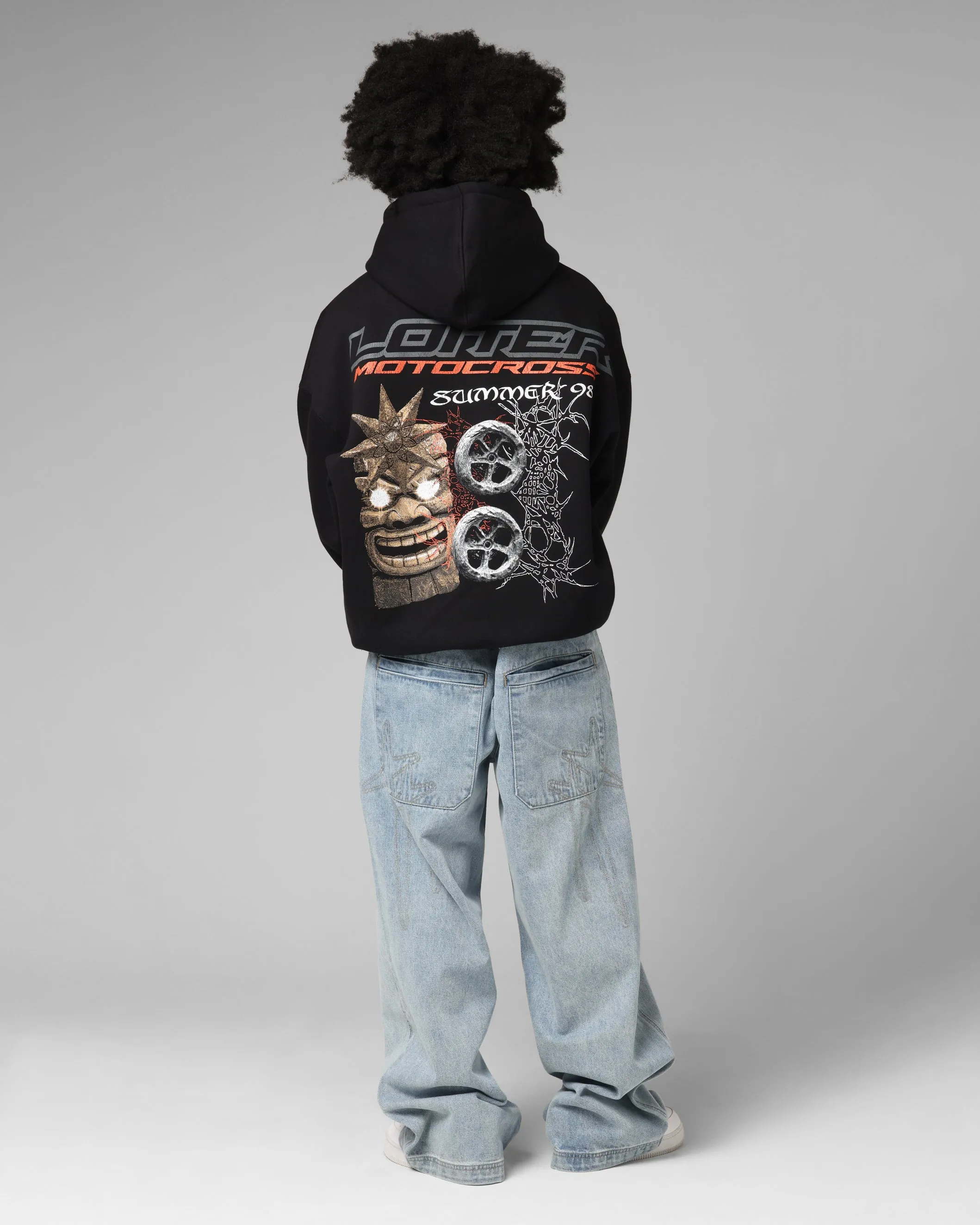 Loiter Summer Motocross Hoodie Black sold by Culture Kings product image thumbnail 3