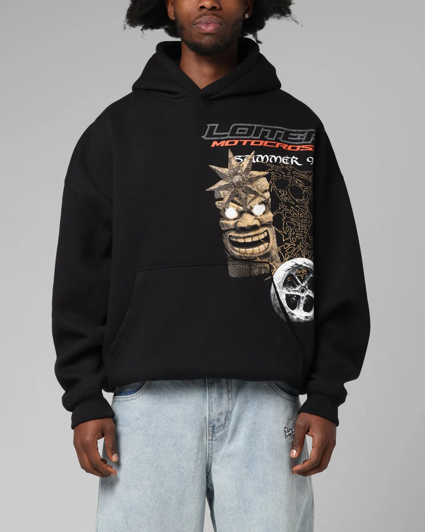 Loiter Summer Motocross Hoodie Black sold by Culture Kings product image thumbnail 2