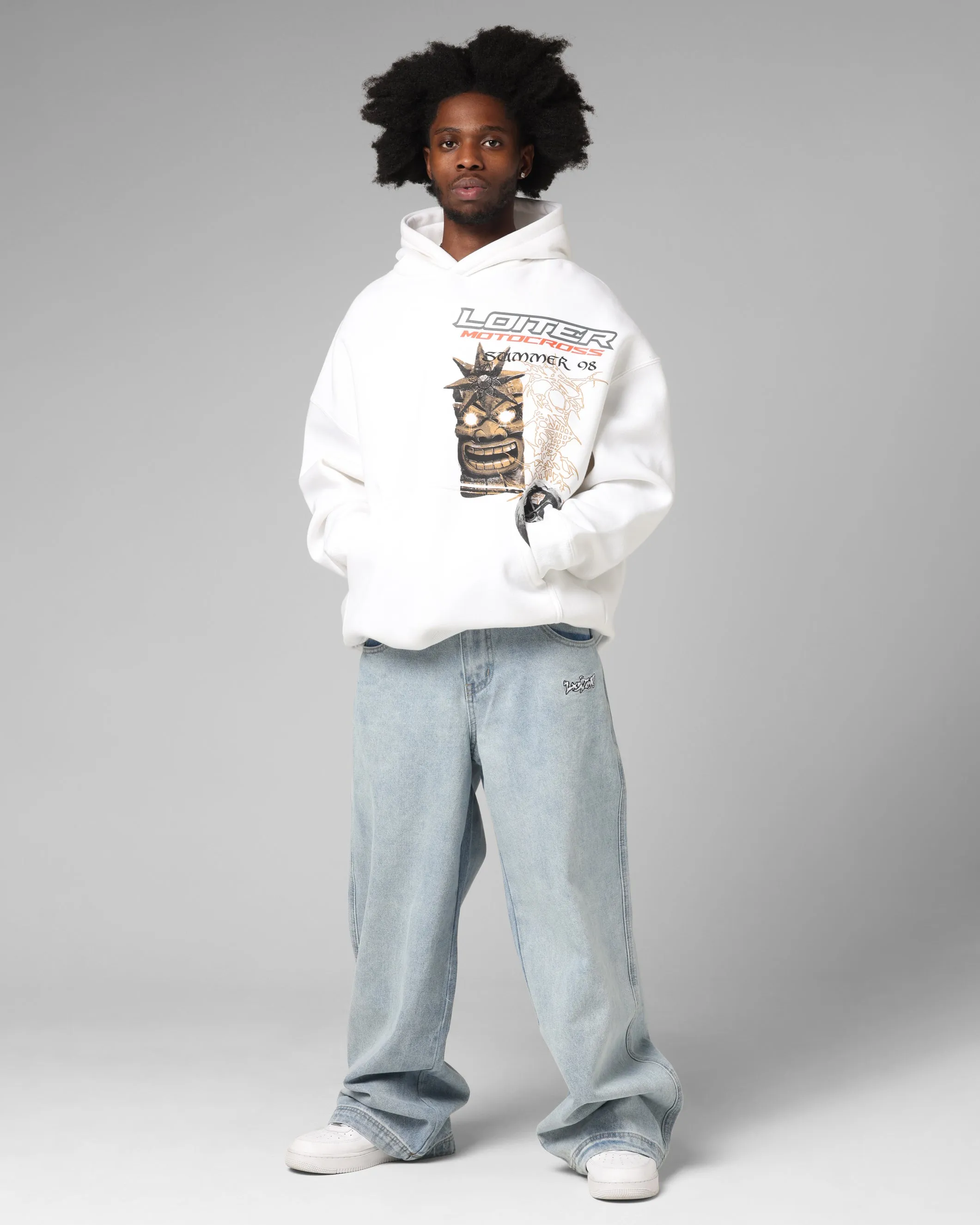 Loiter Summer Motocross Hoodie White sold by Culture Kings product image thumbnail 4
