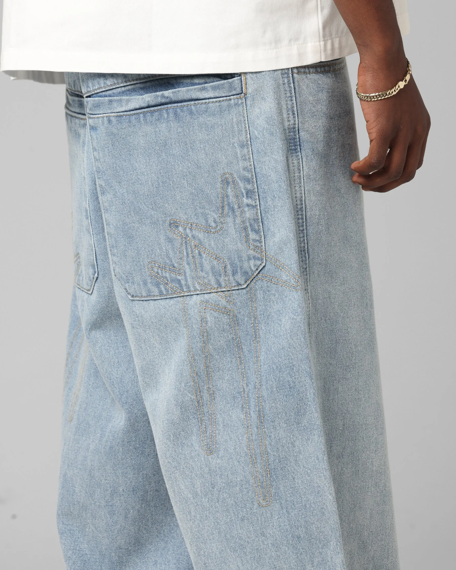 Loiter Star Born Jeans Washed Blue sold by Culture Kings product image thumbnail 3