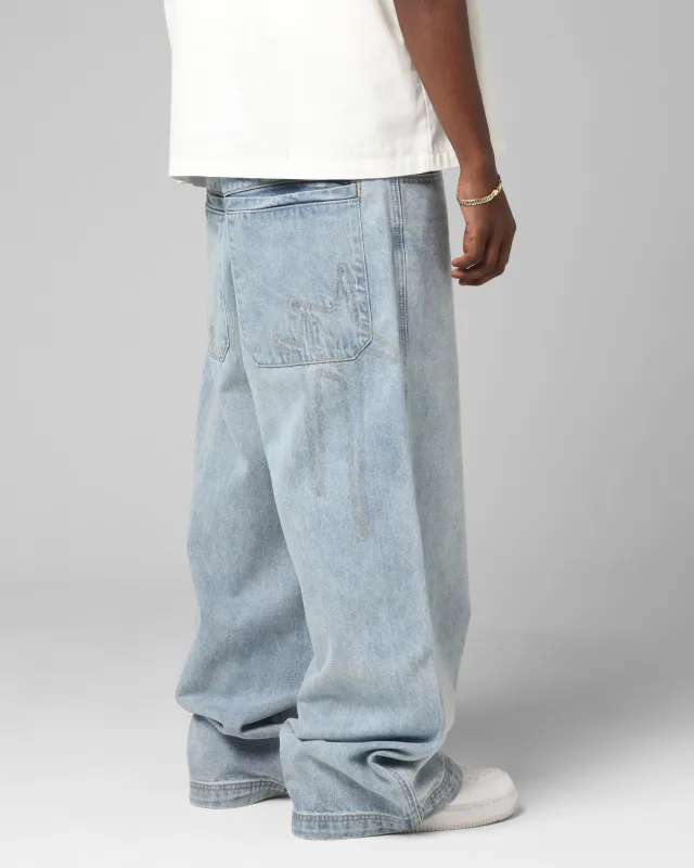 Loiter Star Born Jeans Washed Blue sold by Culture Kings