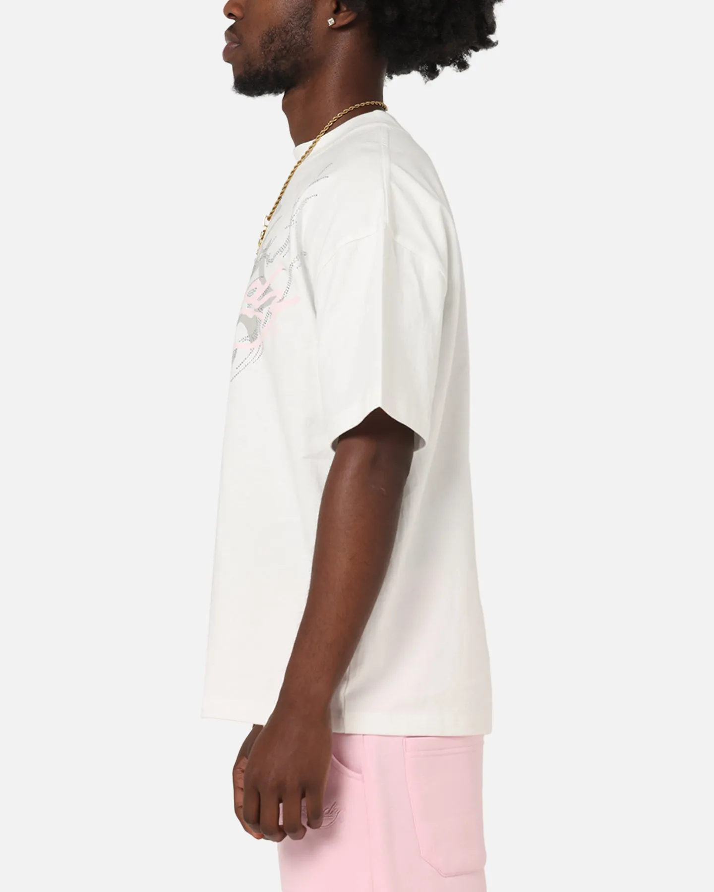 Ed Hardy Trinity Rhinestone T-Shirt Off White sold by Culture Kings product image thumbnail 5