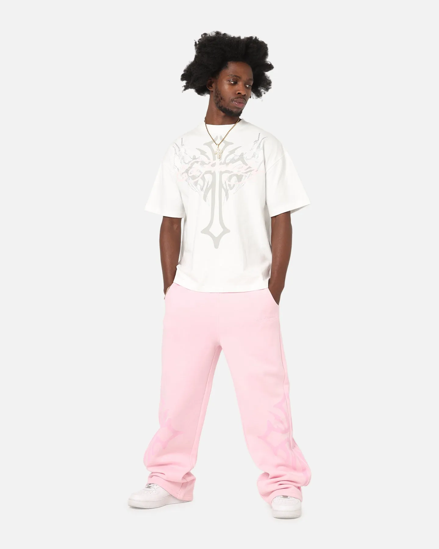 Ed Hardy Trinity Rhinestone T-Shirt Off White sold by Culture Kings product image thumbnail 2