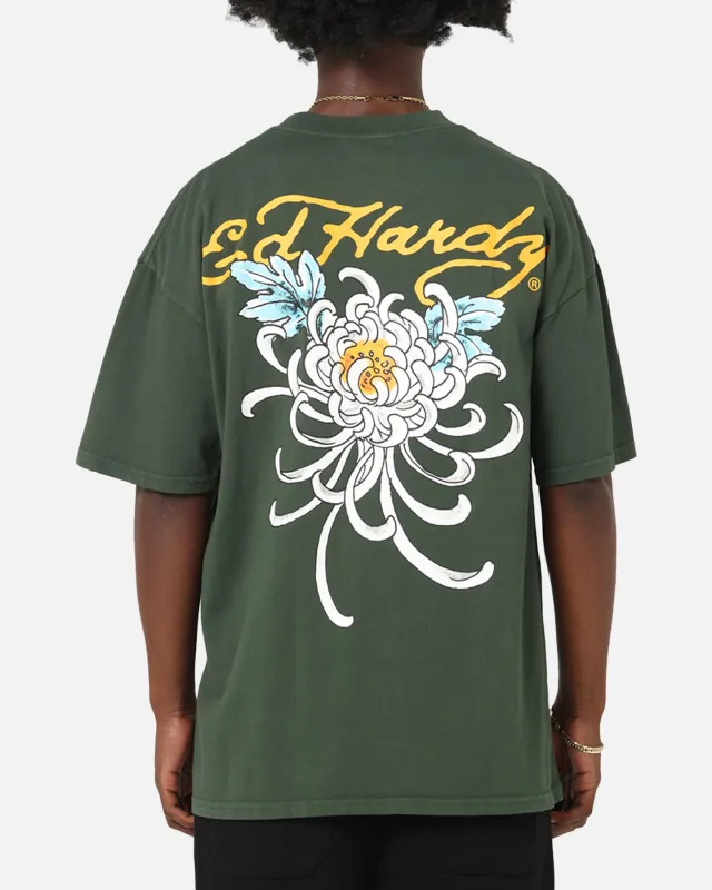 Ed Hardy Golden Bloom T-Shirt Pine Green sold by Culture Kings
