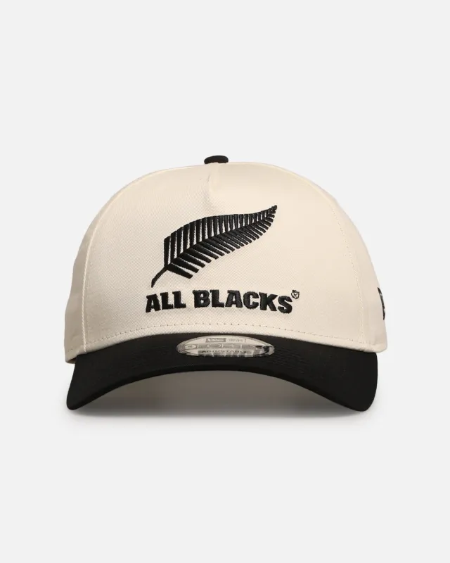 New Era New Zealand All Blacks 'All Blacks Collection' 9FORTY A-Frame Snapback Chrome White made by New Era