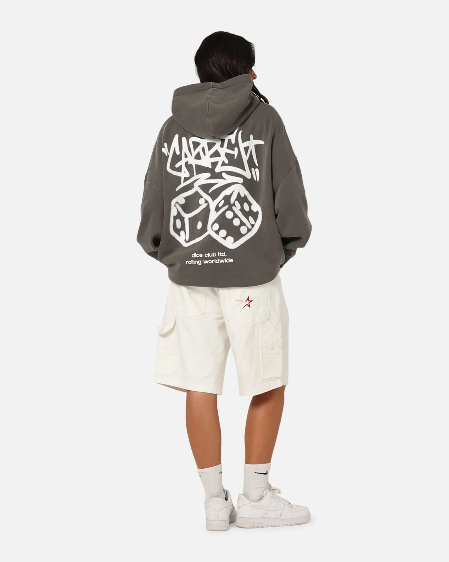 Carre Rolling Worldwide Hoodie Washed Charcoal sold by Culture Kings product image thumbnail 3