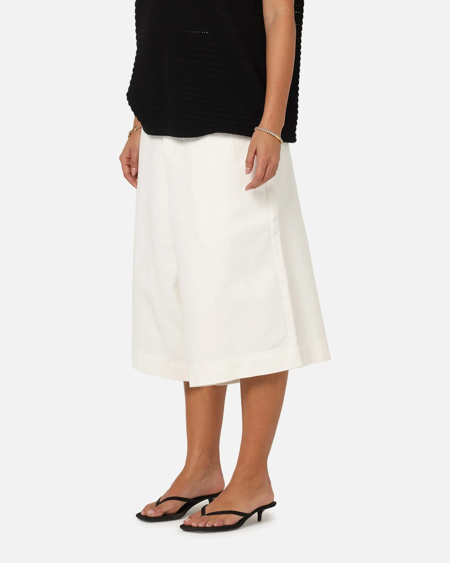 XXIII Wide Leg Denim Shorts Off White sold by Culture Kings product image thumbnail 5