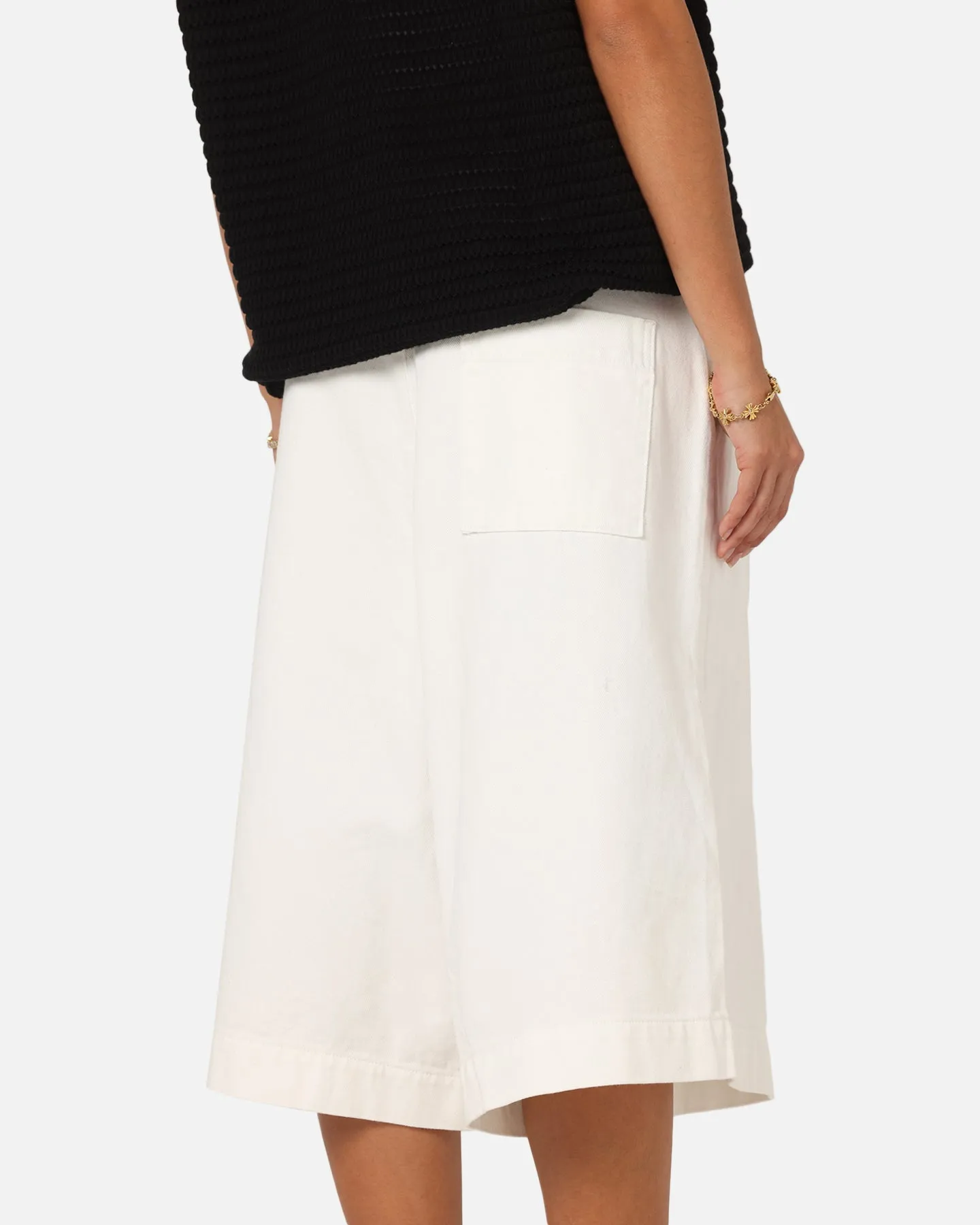 XXIII Wide Leg Denim Shorts Off White sold by Culture Kings product image thumbnail 4