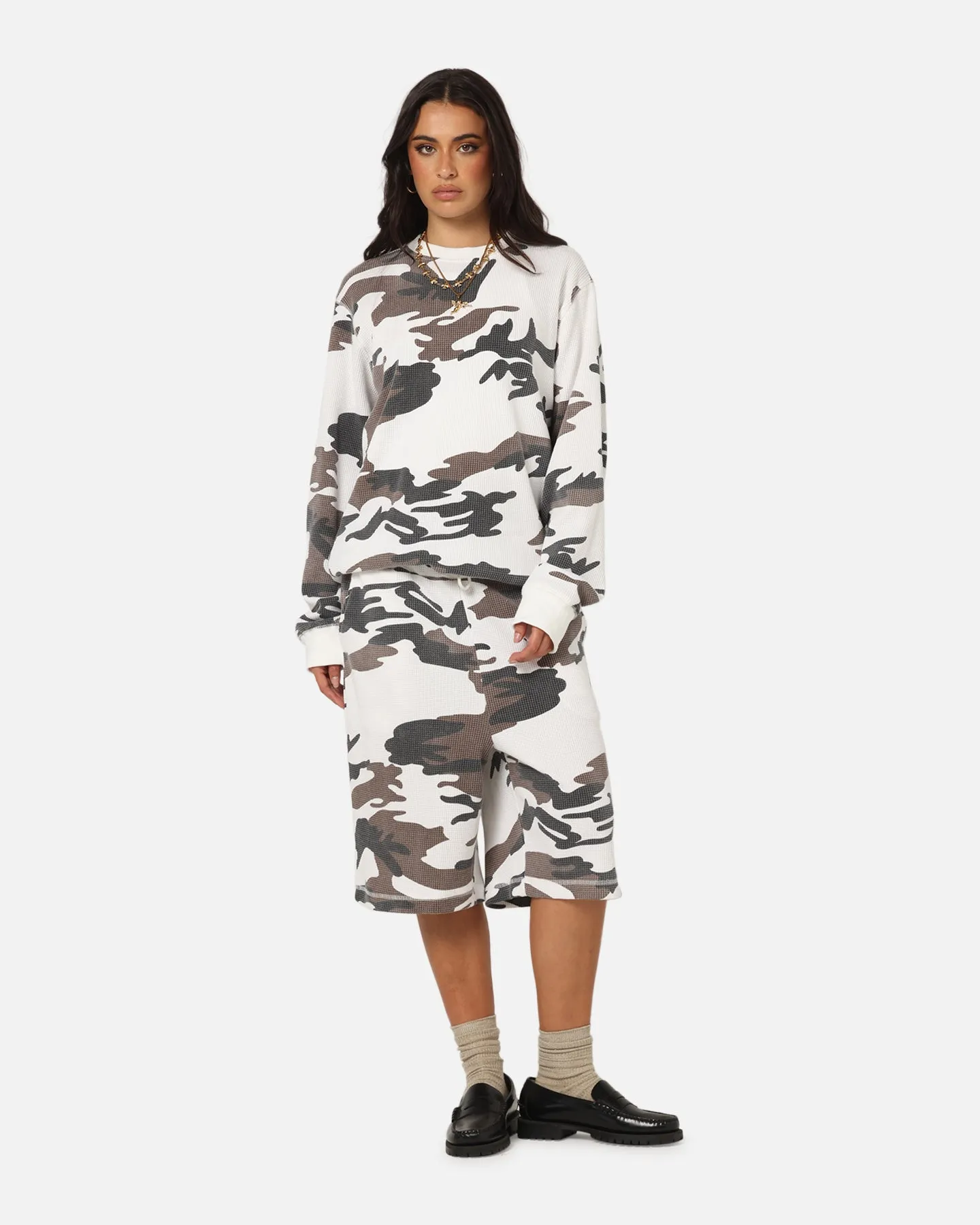 XXIII Printed Thermal Long Sleeve T-Shirt Snow Camo sold by Culture Kings product image thumbnail 2