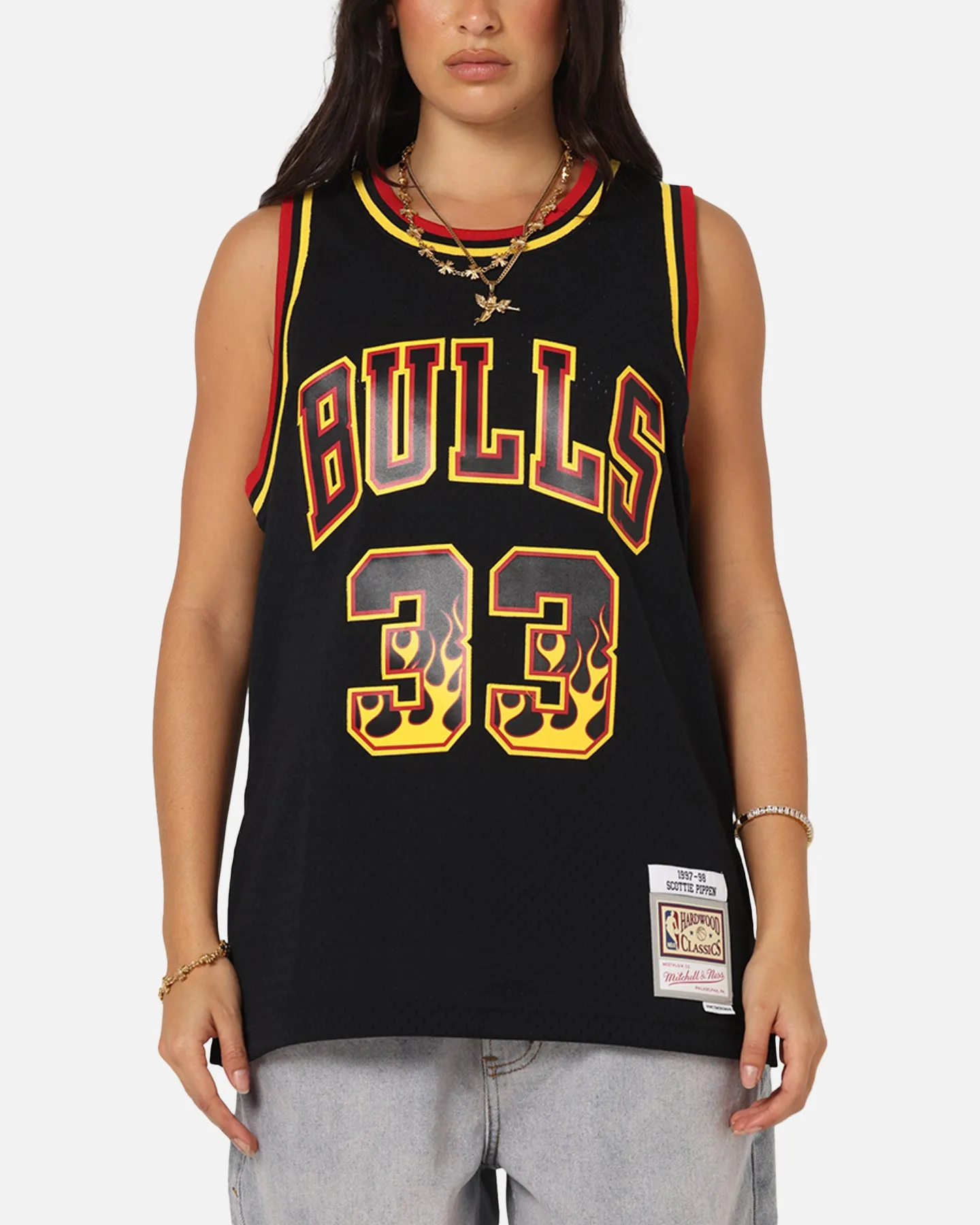 Mitchell & Ness Chicago Bulls Scottie Pippen Legends Jersey Black/Grey sold by Culture Kings