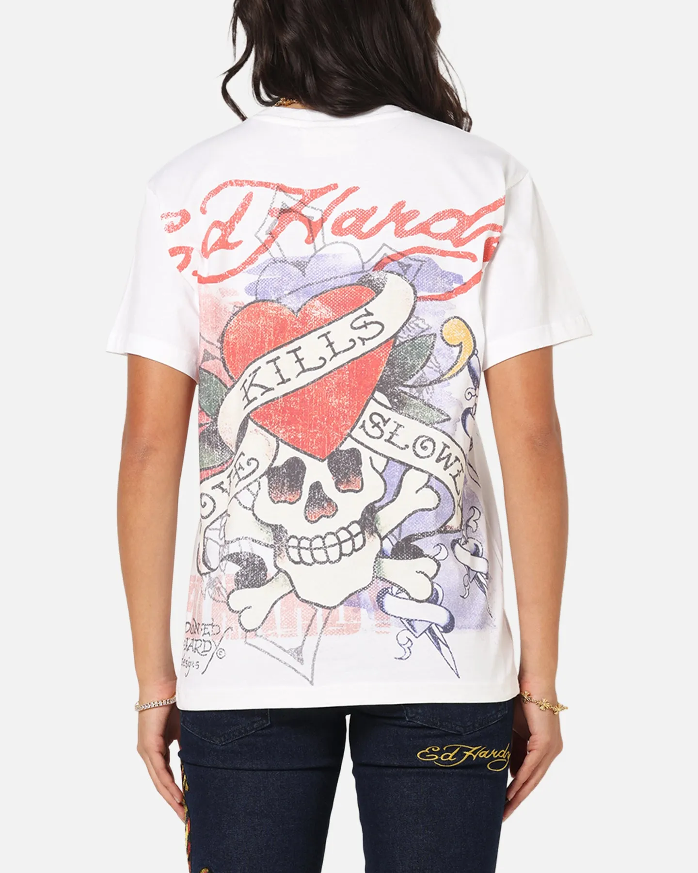 Ed Hardy Love Kills Slowly Vintage T-Shirt White sold by Culture Kings product image thumbnail 2