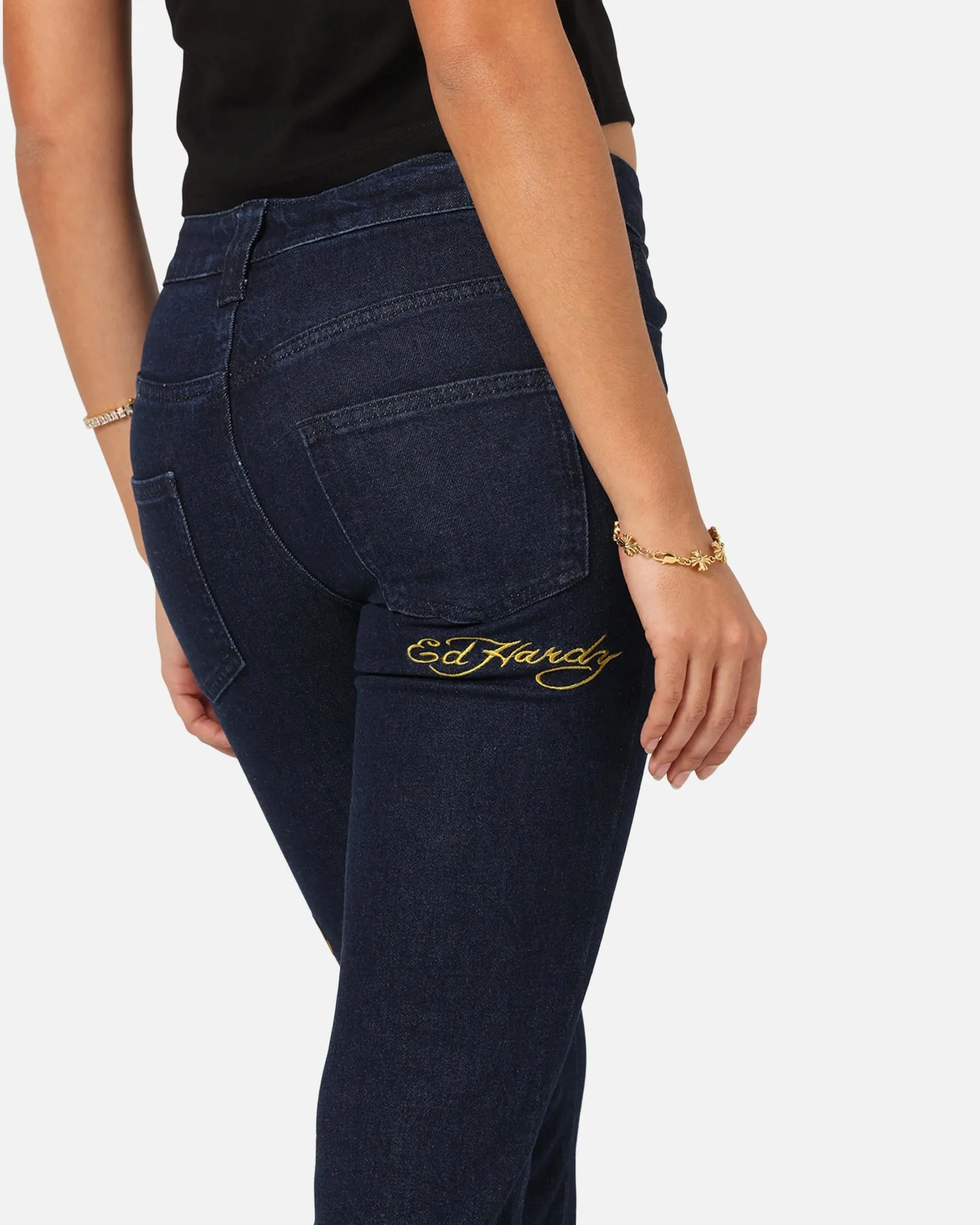 Ed Hardy Women's Feline Bootleg Jeans Indigo Denim sold by Culture Kings product image thumbnail 4