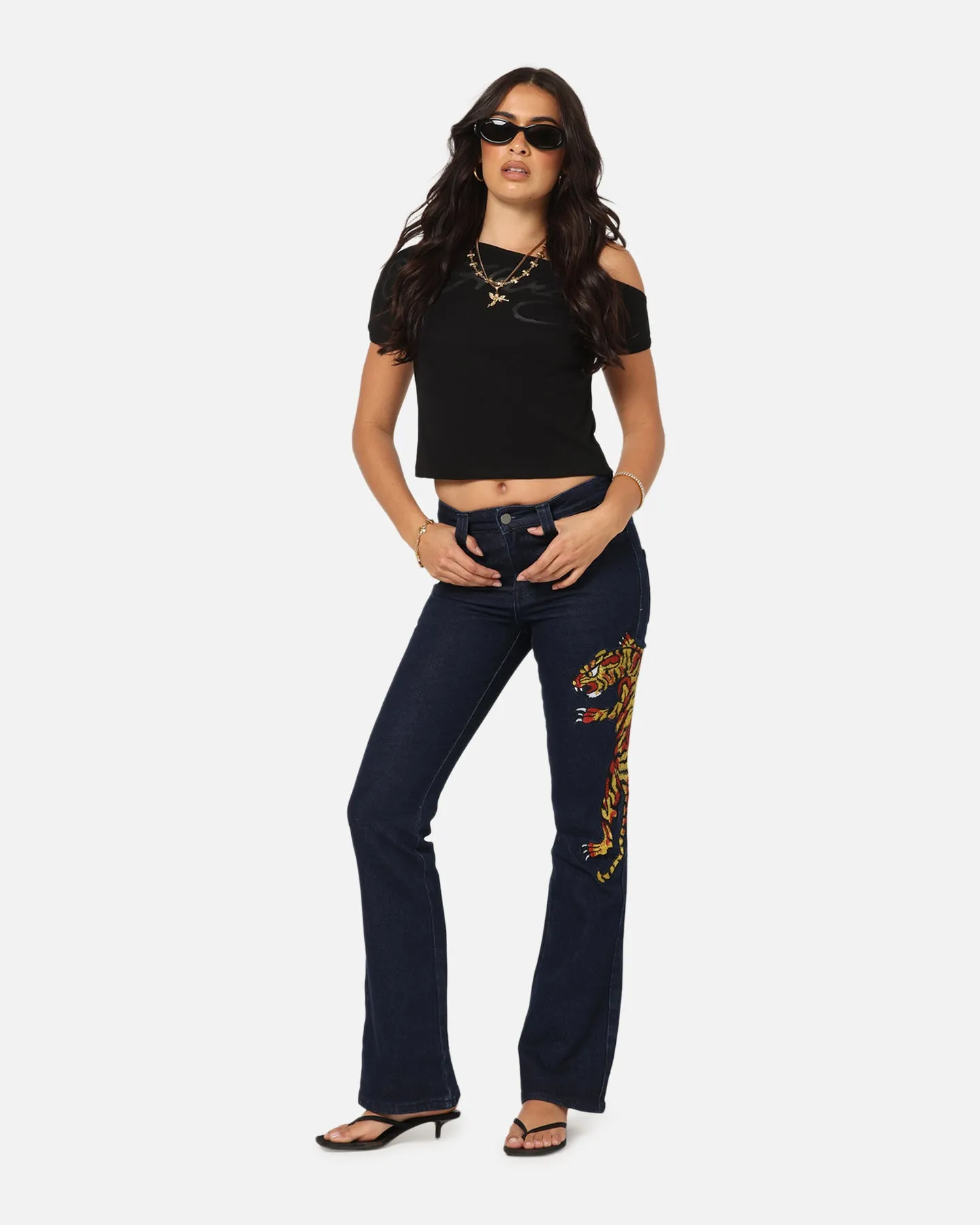 Ed Hardy Women's Feline Bootleg Jeans Indigo Denim sold by Culture Kings product image thumbnail 2