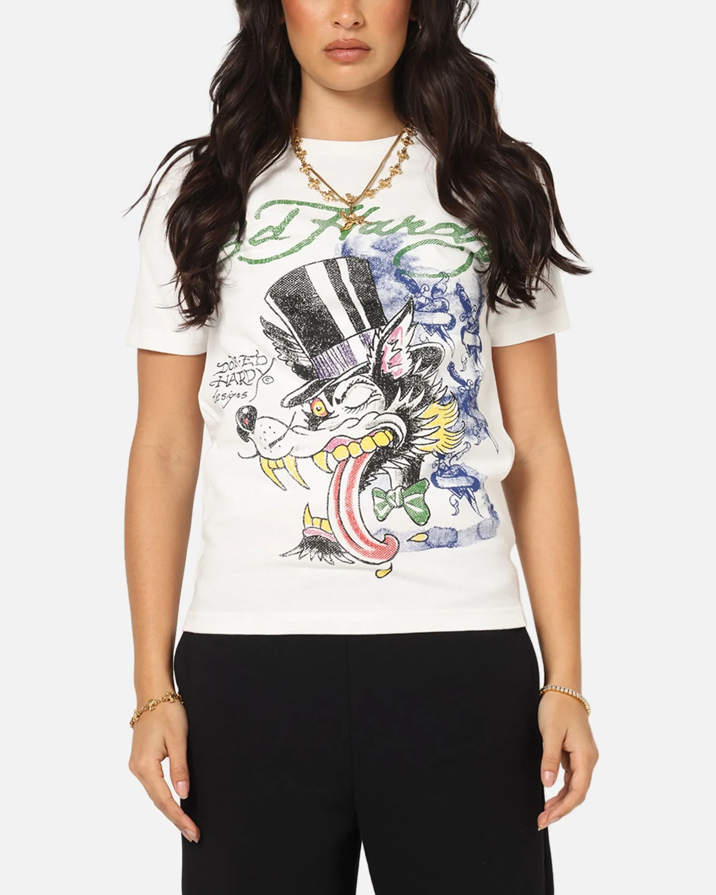 Ed Hardy Wolf Vintage T-Shirt Off White sold by Culture Kings