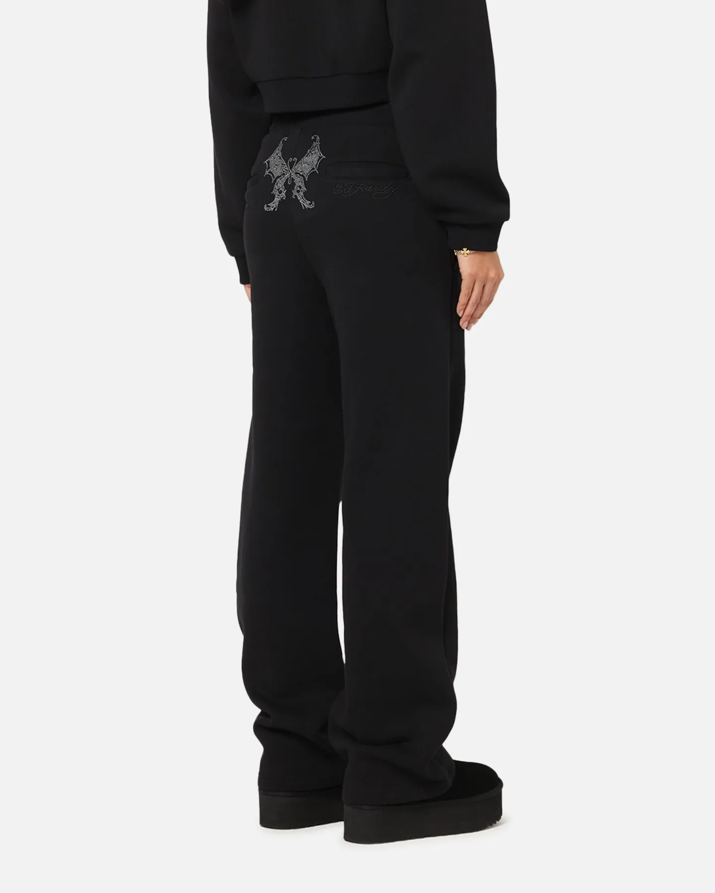 Ed Hardy Women's Butterfly Effect Trackpants Black sold by Culture Kings