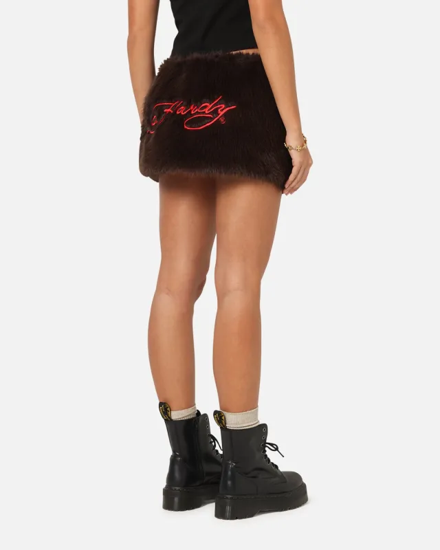 Ed Hardy Women's Bizzard Mini Skirt Brown sold by Culture Kings