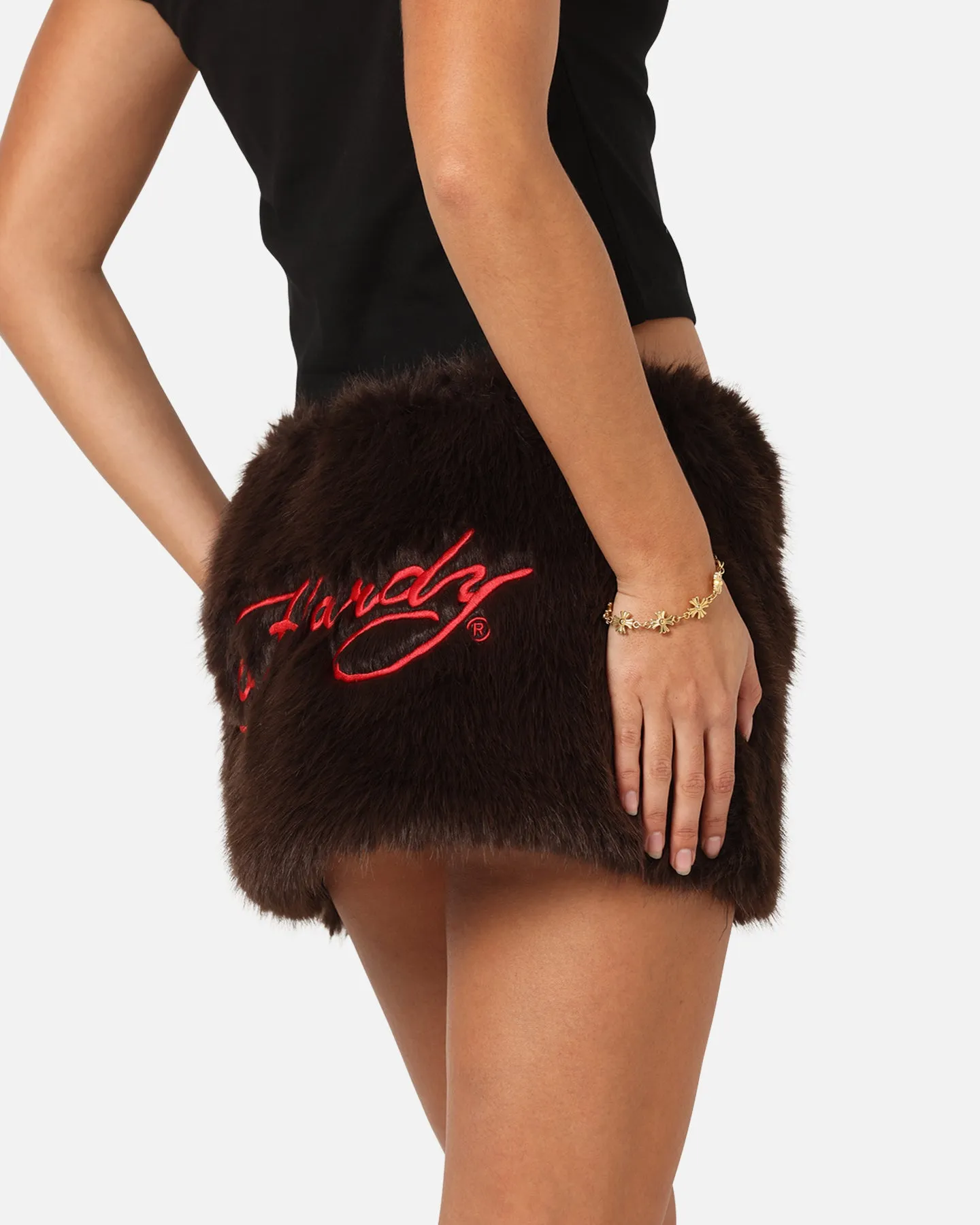 Ed Hardy Women's Bizzard Mini Skirt Brown sold by Culture Kings product image thumbnail 3
