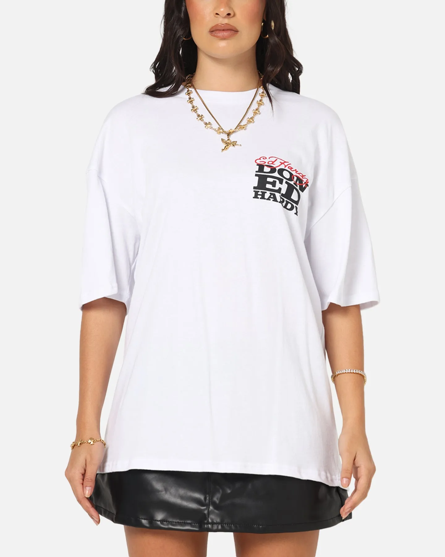 Ed Hardy Flaming Skull T-Shirt White sold by Culture Kings product image thumbnail 2