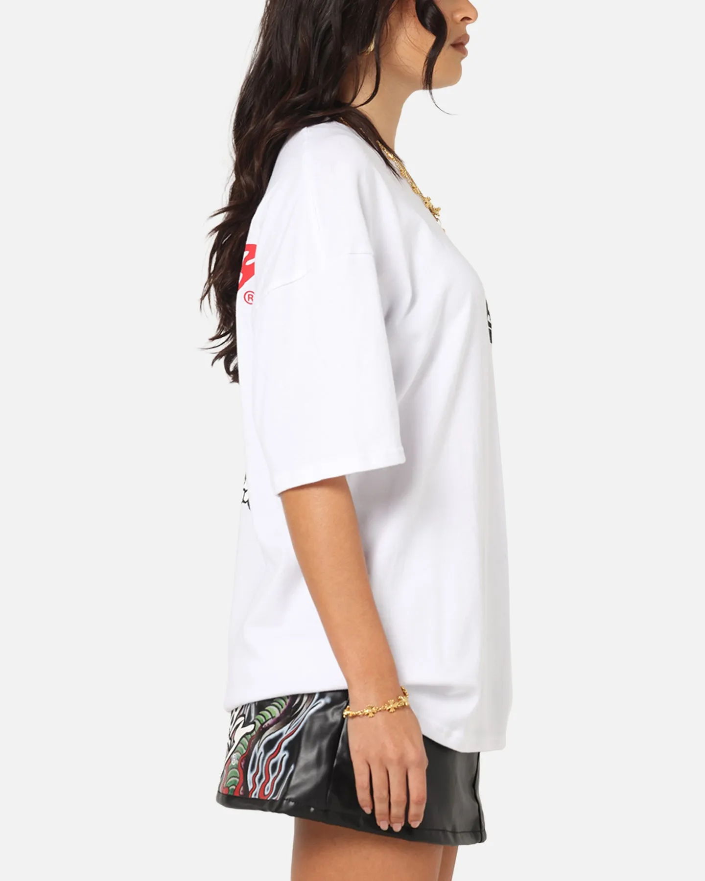 Ed Hardy Flaming Skull T-Shirt White sold by Culture Kings product image thumbnail 5