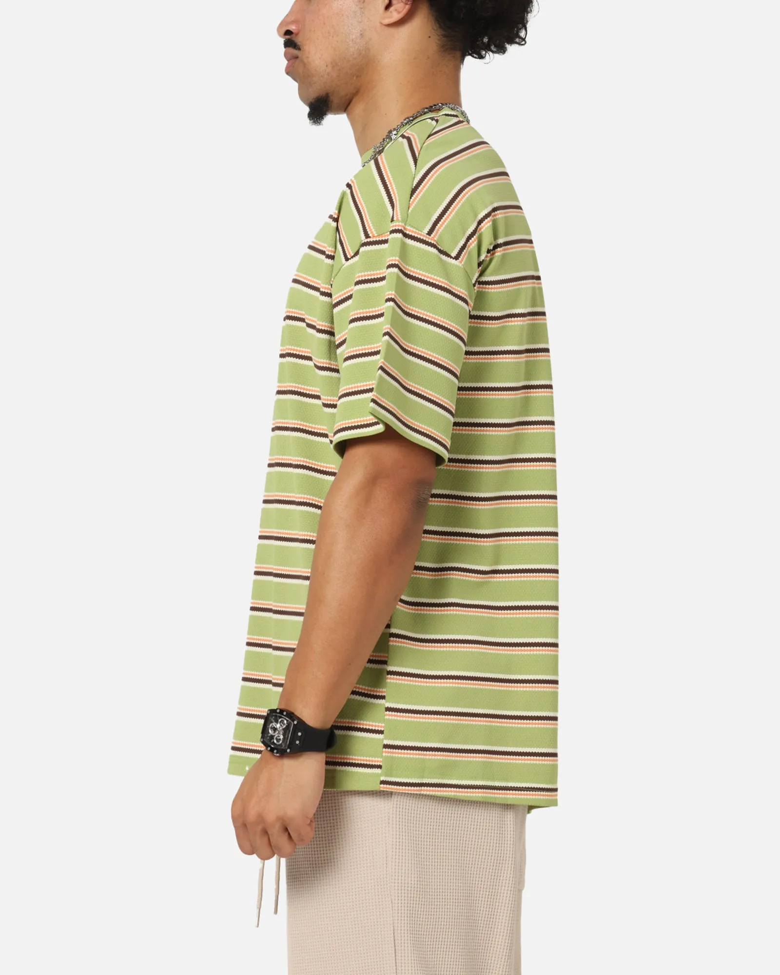 XXIII Standard Stripe T-Shirt Green/Orange sold by Culture Kings product image thumbnail 5