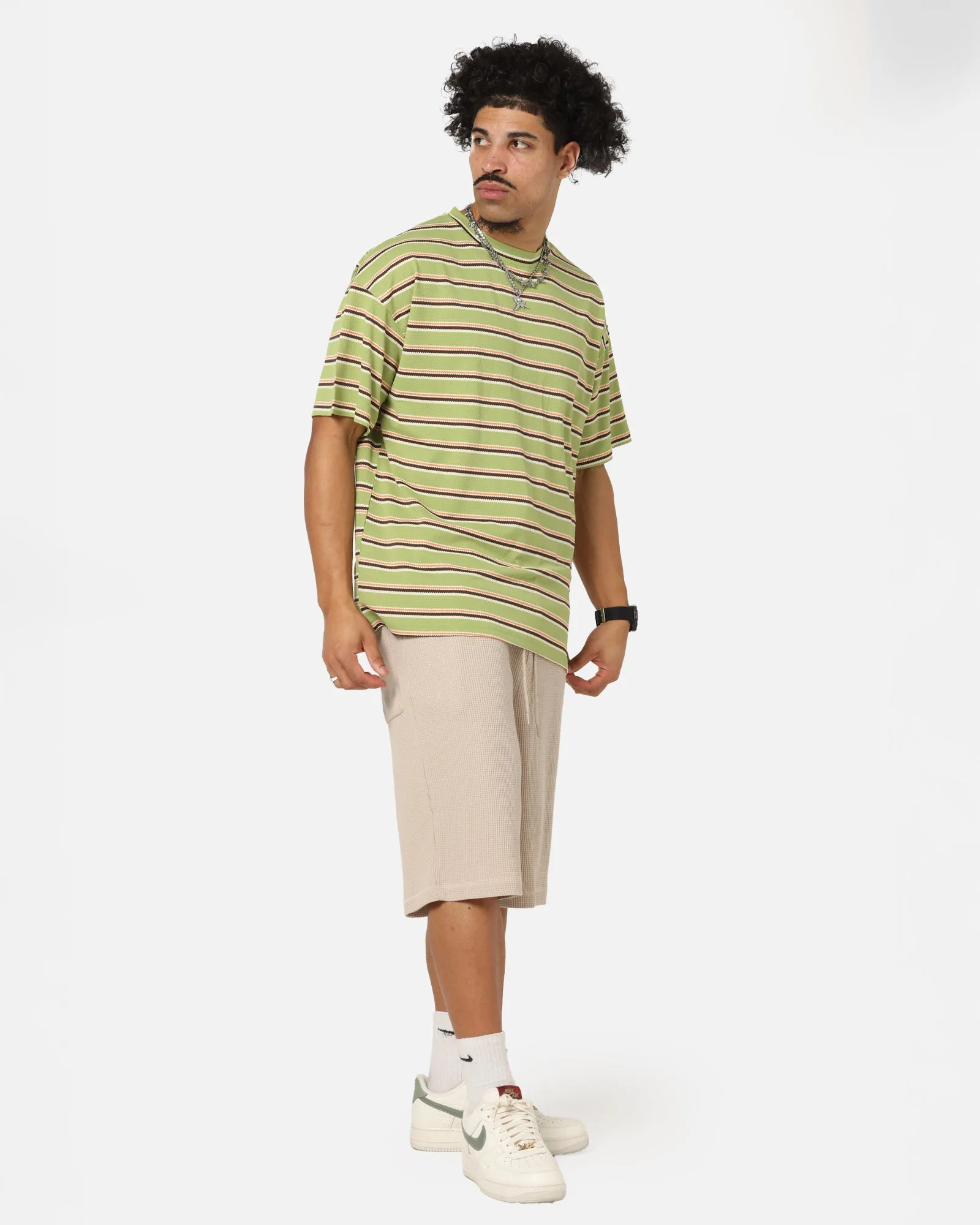 XXIII Standard Stripe T-Shirt Green/Orange sold by Culture Kings product image thumbnail 2