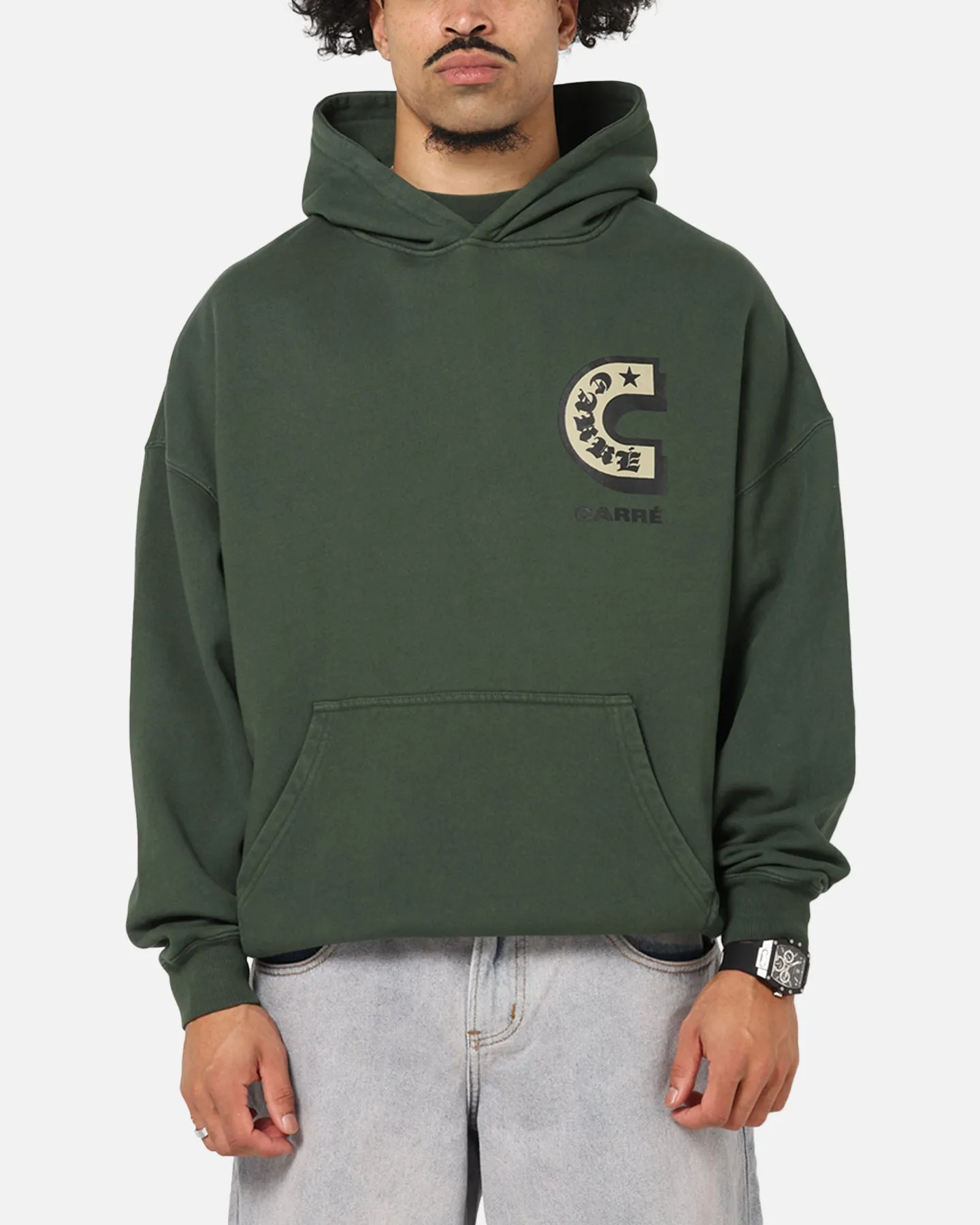 Carre Sacred Letter Hoodie Green sold by Culture Kings