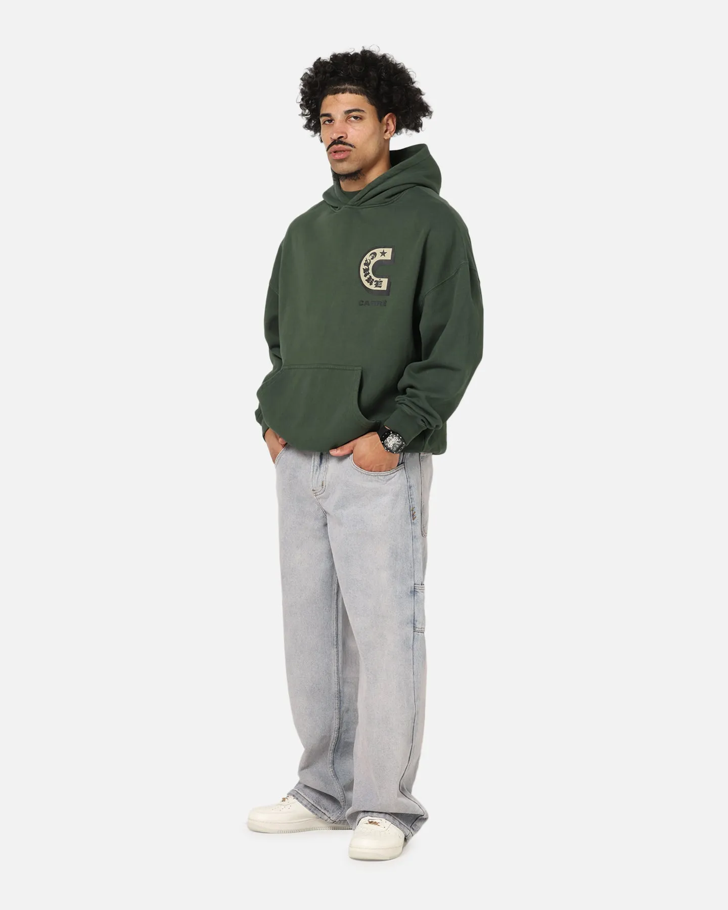 Carre Sacred Letter Hoodie Green sold by Culture Kings product image thumbnail 2