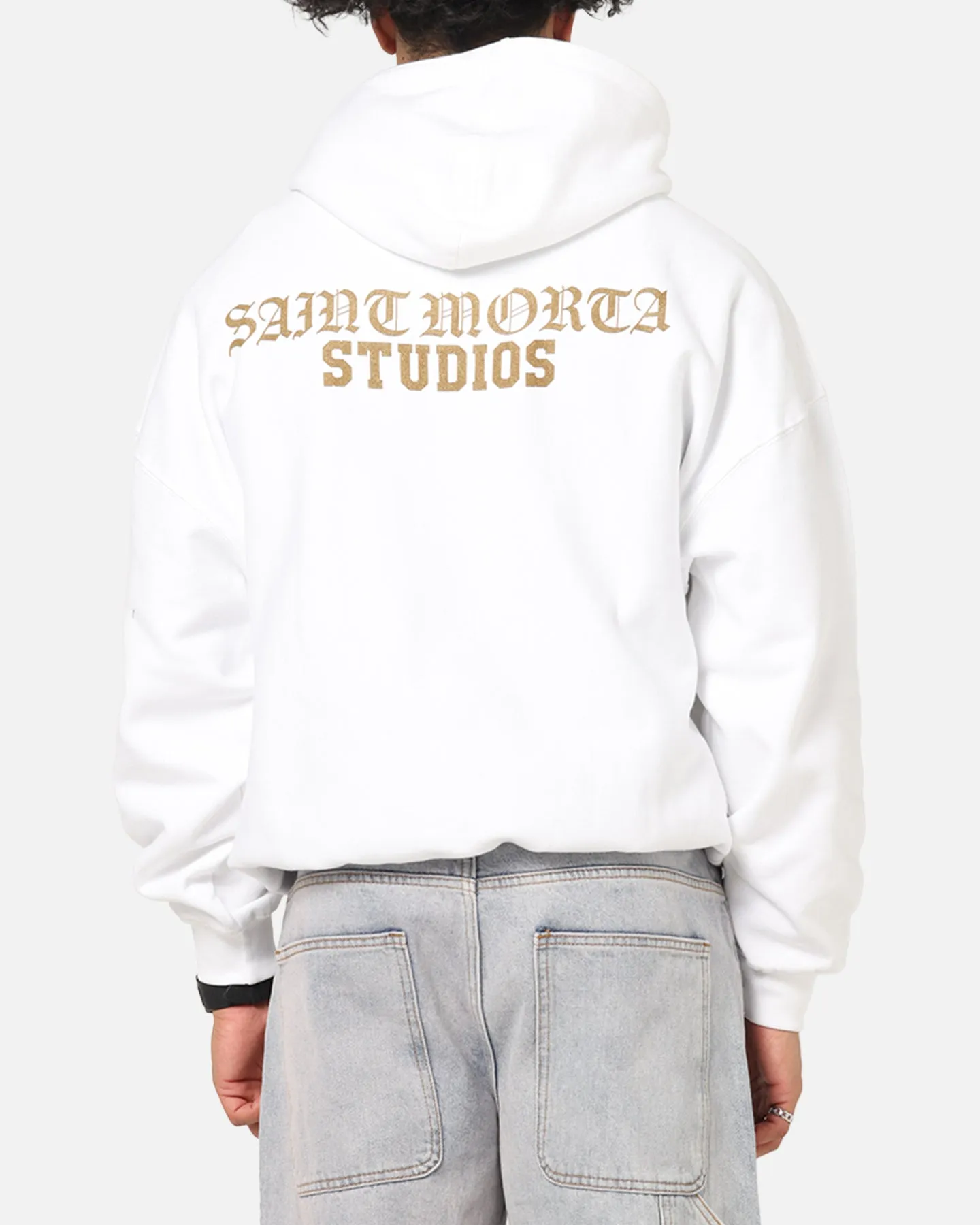 Saint Morta Studios Boxy Hoodie White sold by Culture Kings
