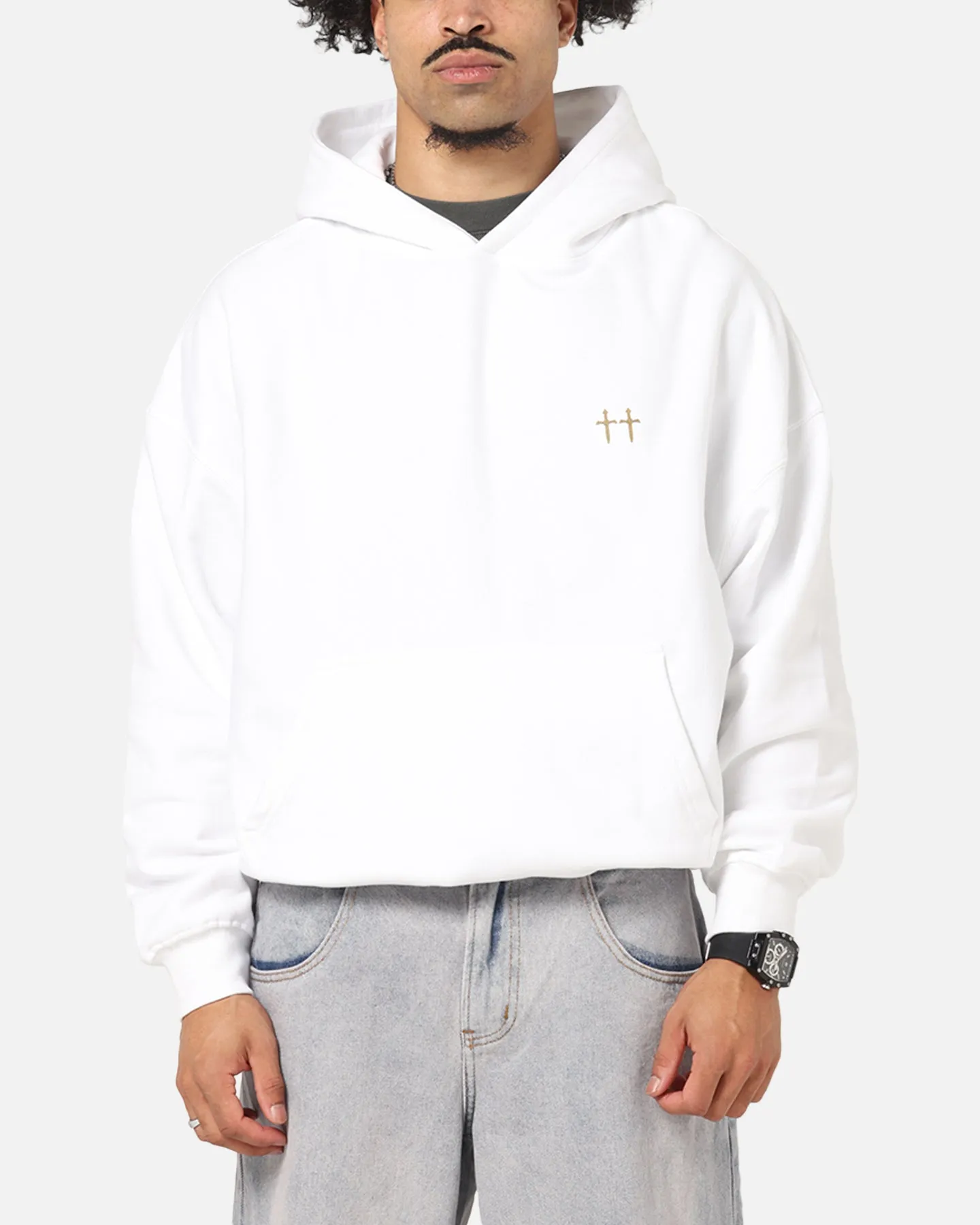 Saint Morta Studios Boxy Hoodie White sold by Culture Kings product image thumbnail 2