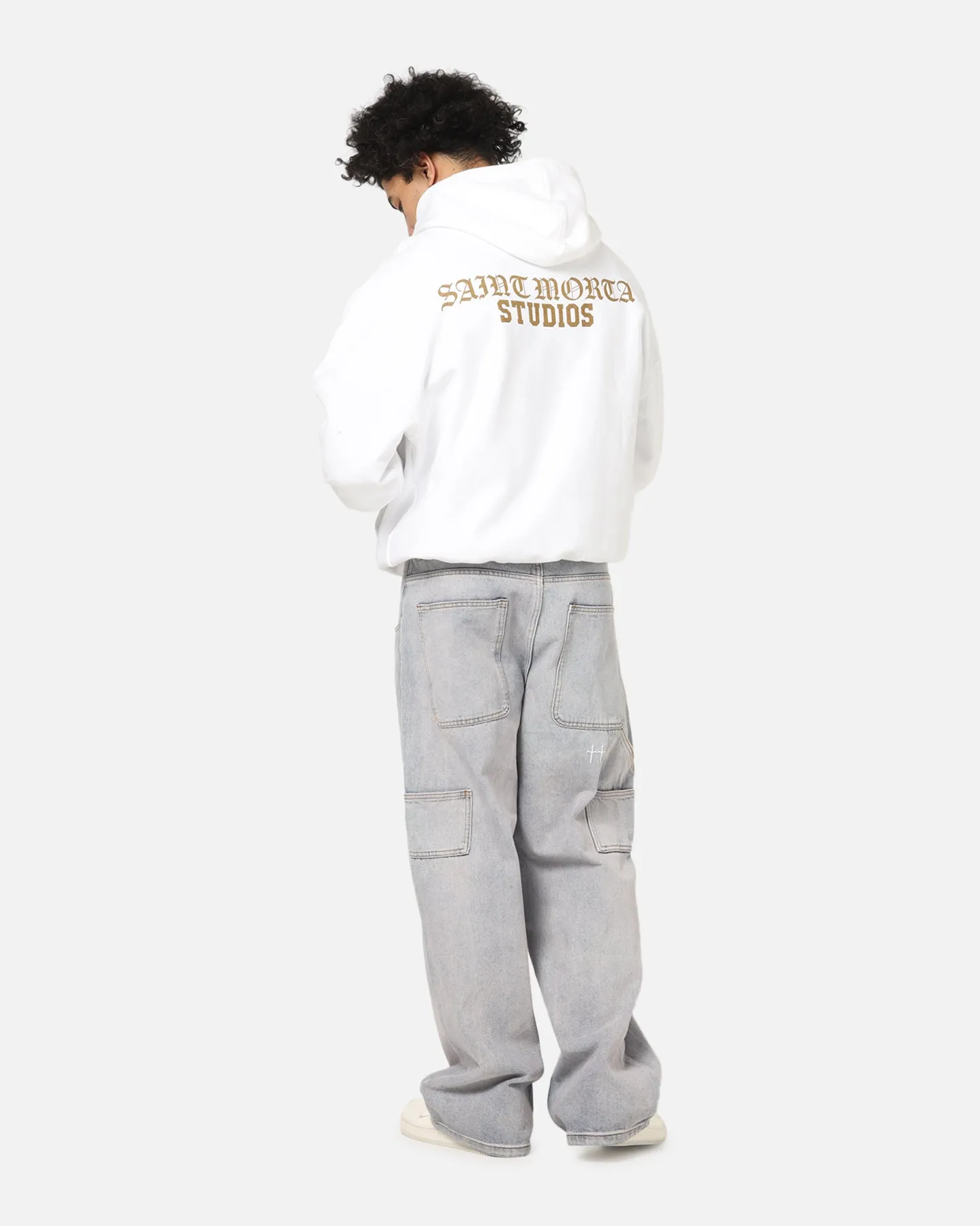 Saint Morta Studios Boxy Hoodie White sold by Culture Kings product image thumbnail 4