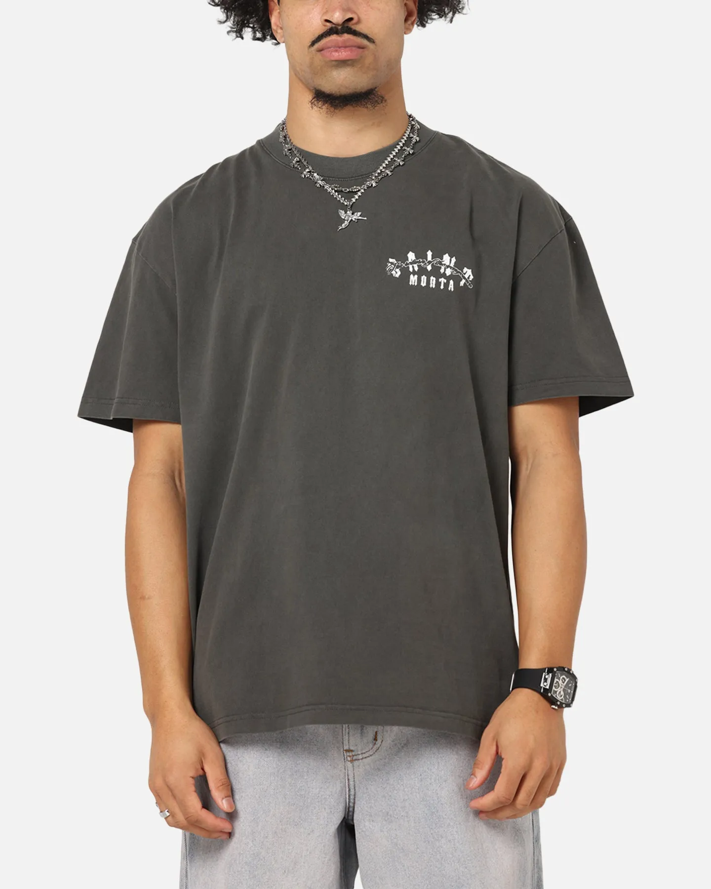 Saint Morta Sleepless Boxy T-Shirt Black Wash sold by Culture Kings product image thumbnail 2