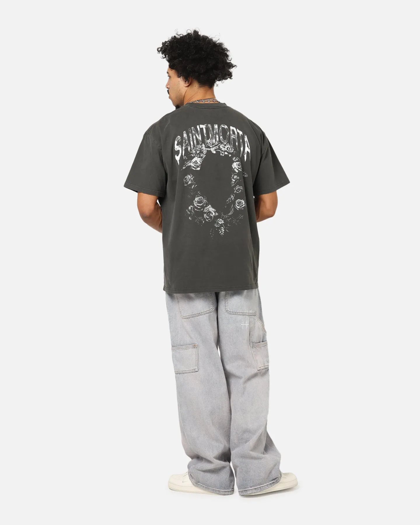 Saint Morta Heartbreak Boxy T-Shirt Black Wash sold by Culture Kings product image thumbnail 3