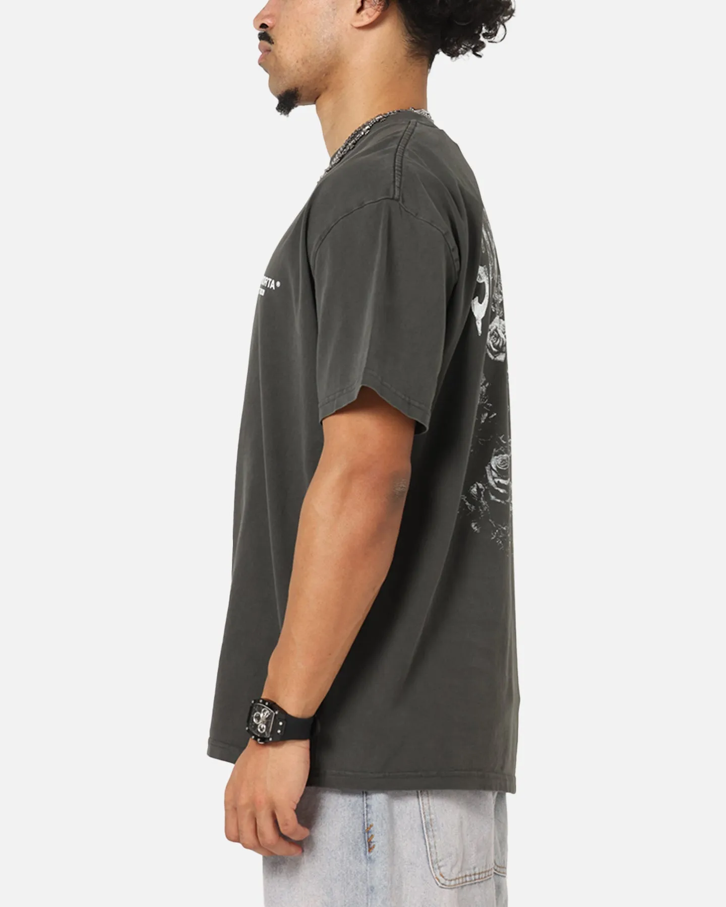 Saint Morta Heartbreak Boxy T-Shirt Black Wash sold by Culture Kings product image thumbnail 5