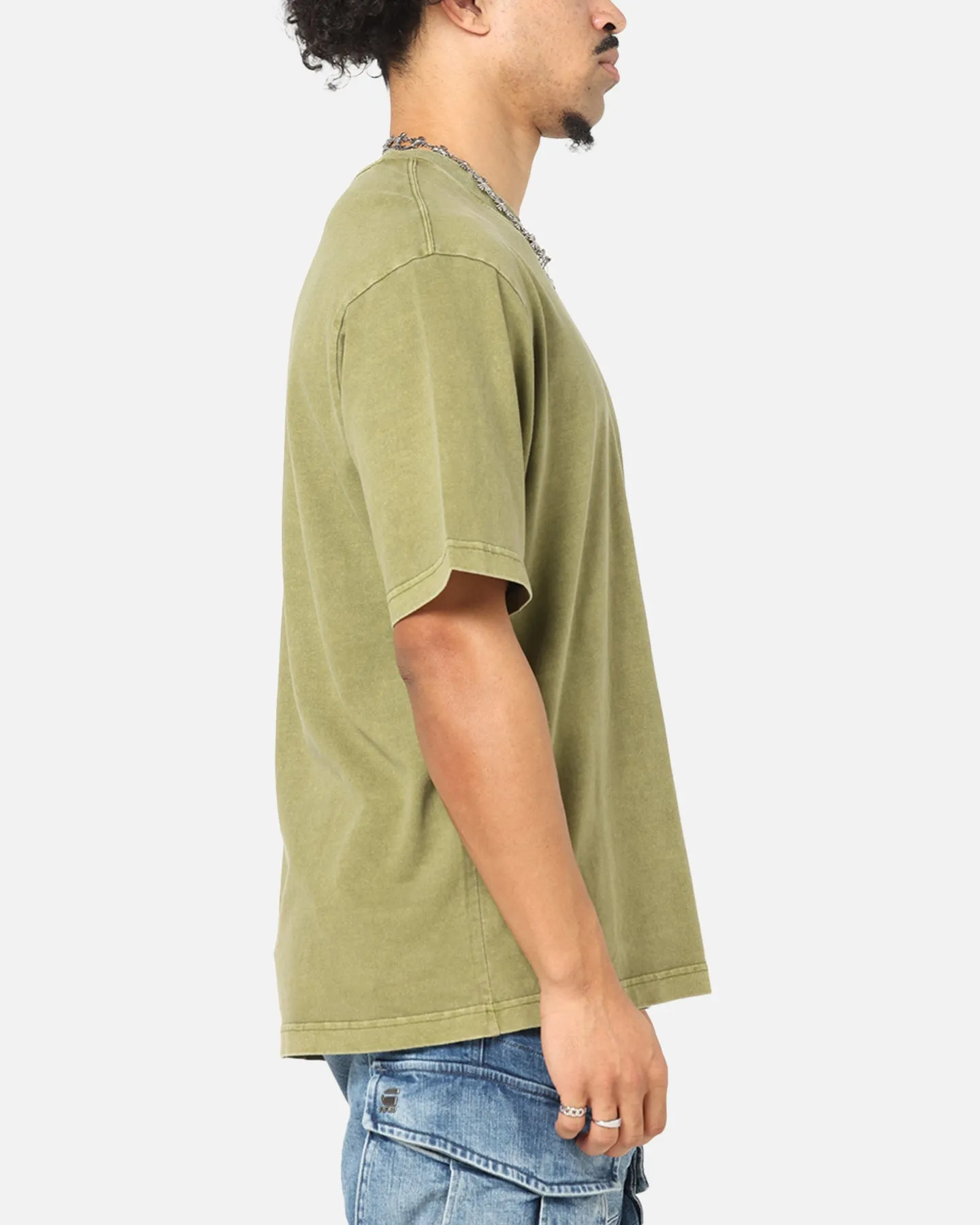 G-Star Overdyed Center Chest Boxy T-Shirt Turf Green sold by Culture Kings product image thumbnail 4