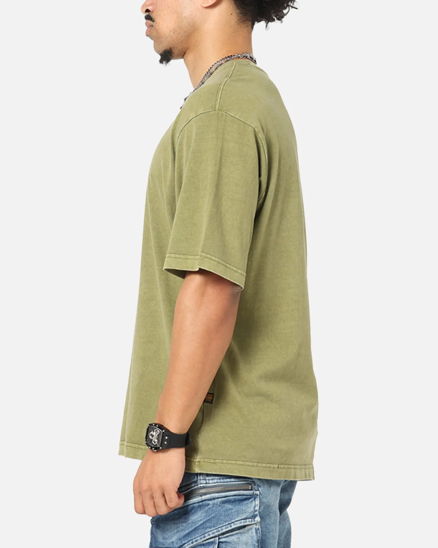 G-Star Overdyed Center Chest Boxy T-Shirt Turf Green sold by Culture Kings product image thumbnail 5