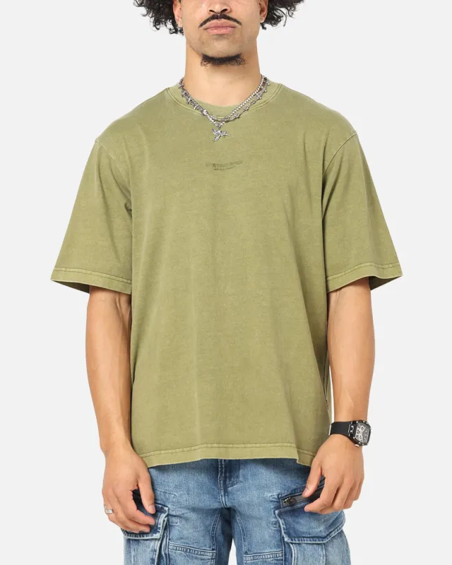 G-Star Overdyed Center Chest Boxy T-Shirt Turf Green made by Culture Kings