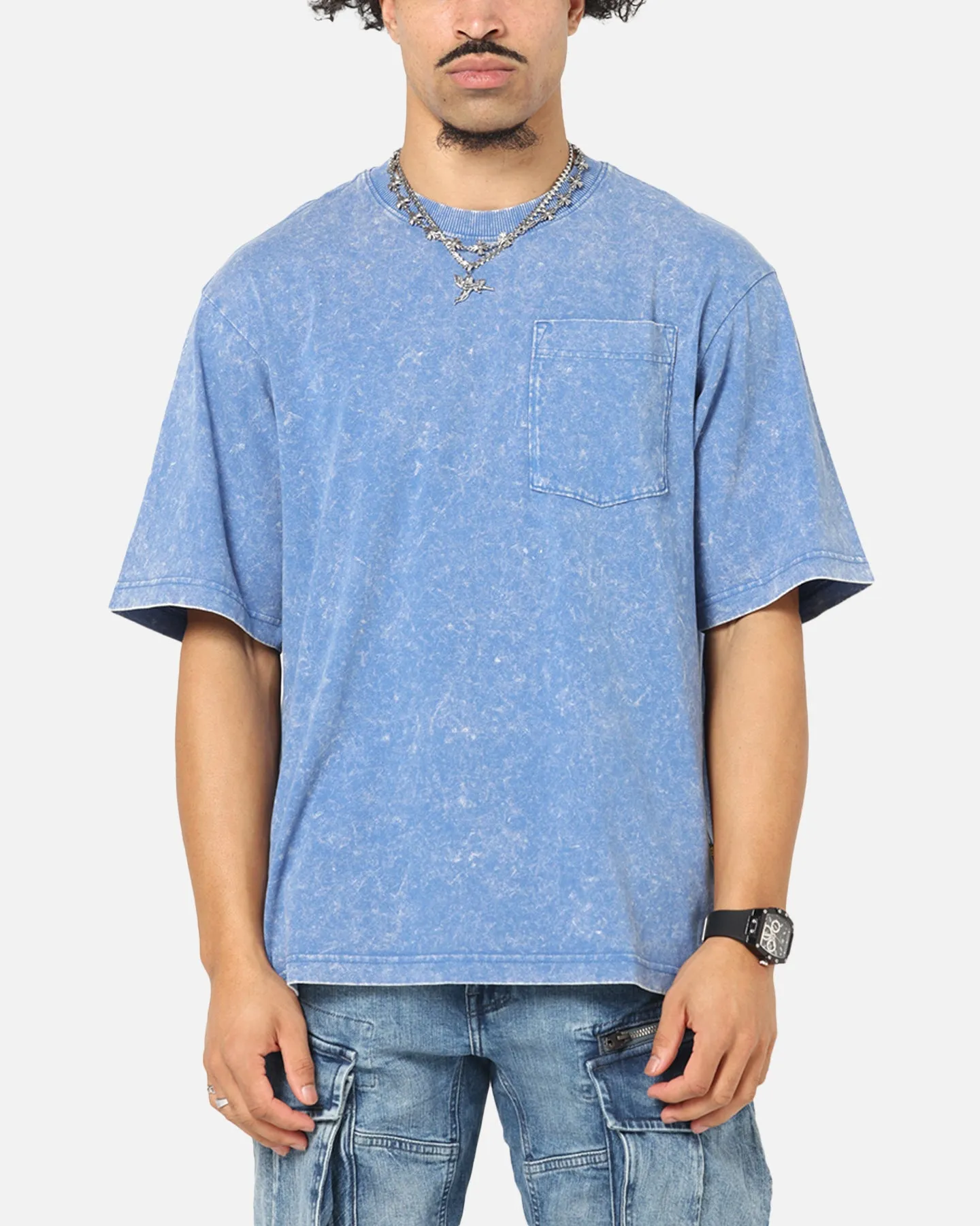 G-Star Acid Wash Boxy T-Shirt Blue sold by Culture Kings