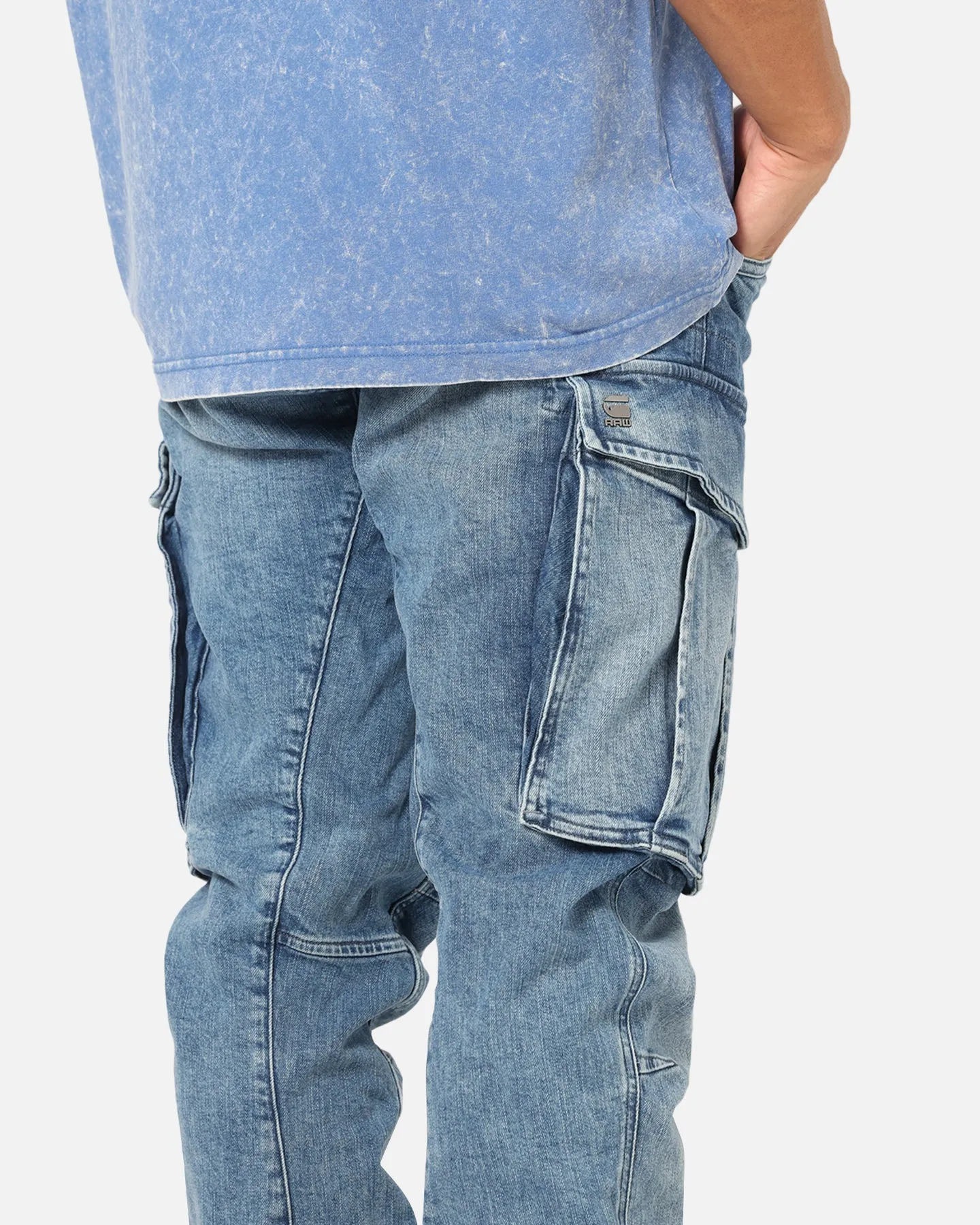 G-Star Rovic Zip 3D Tapered Denim Jeans Faded Blue sold by Culture Kings product image thumbnail 4