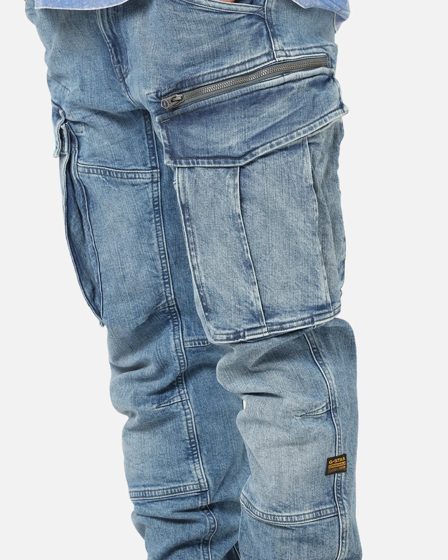 G-Star Rovic Zip 3D Tapered Denim Jeans Faded Blue sold by Culture Kings product image thumbnail 3