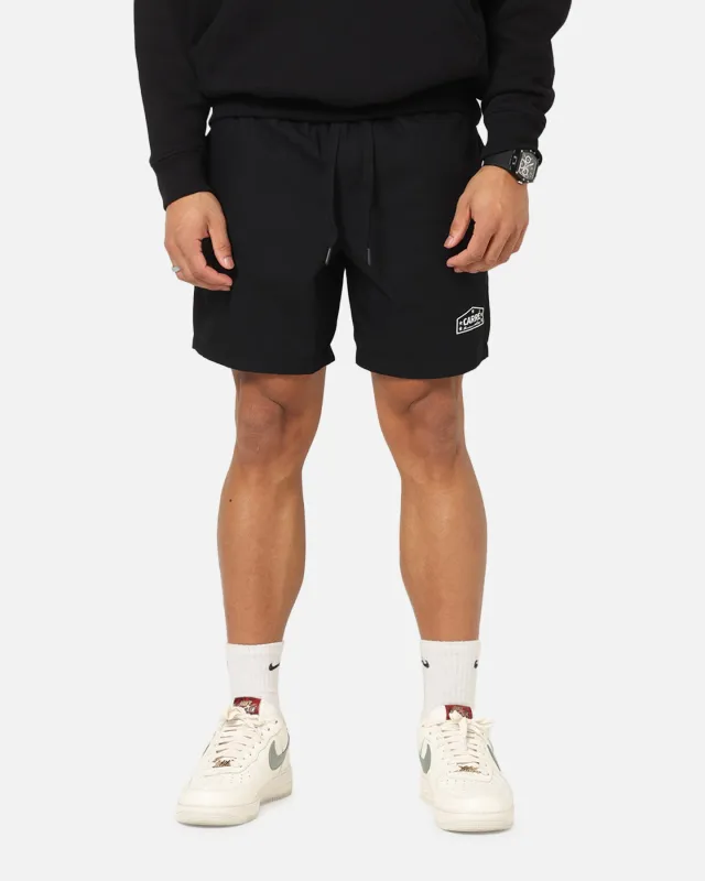 Carre Block Star Beach Shorts Black sold by Culture Kings