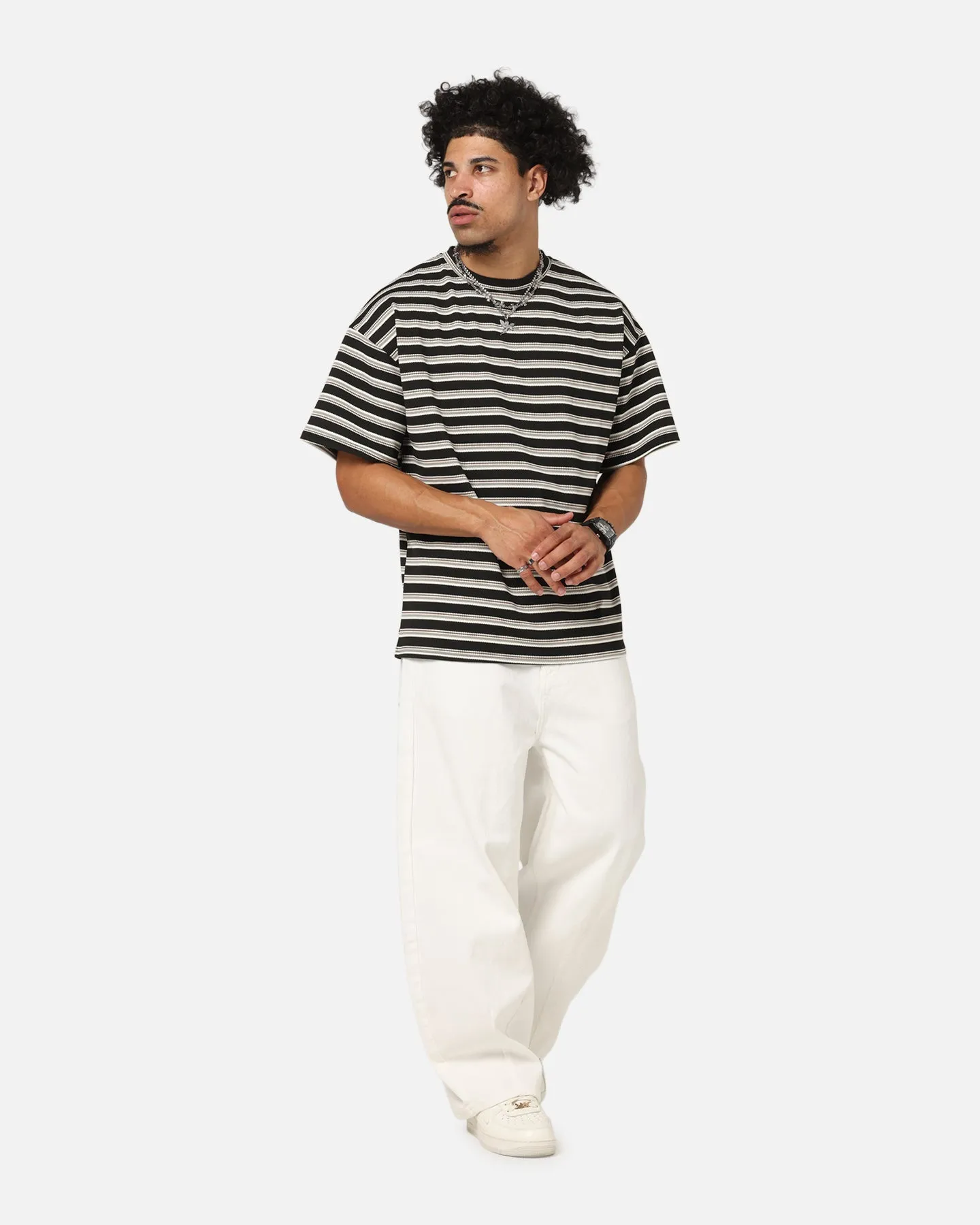 XXIII Standard Stripe T-Shirt Black/Grey sold by Culture Kings product image thumbnail 2