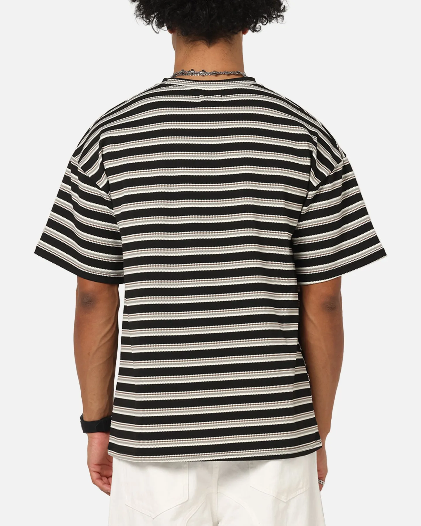 XXIII Standard Stripe T-Shirt Black/Grey sold by Culture Kings product image thumbnail 3