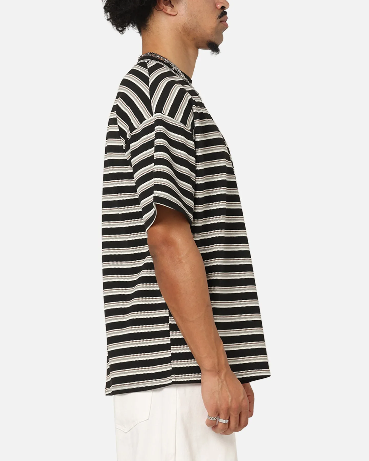 XXIII Standard Stripe T-Shirt Black/Grey sold by Culture Kings product image thumbnail 4