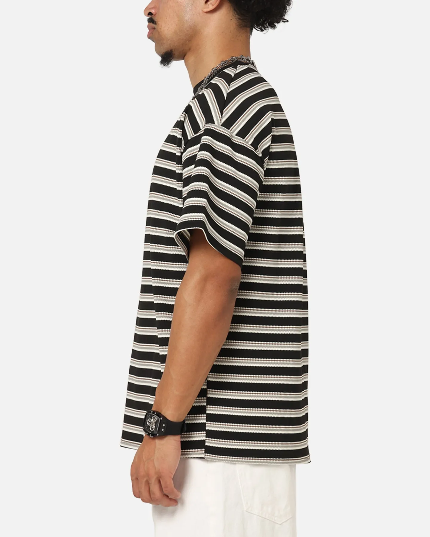XXIII Standard Stripe T-Shirt Black/Grey sold by Culture Kings product image thumbnail 5