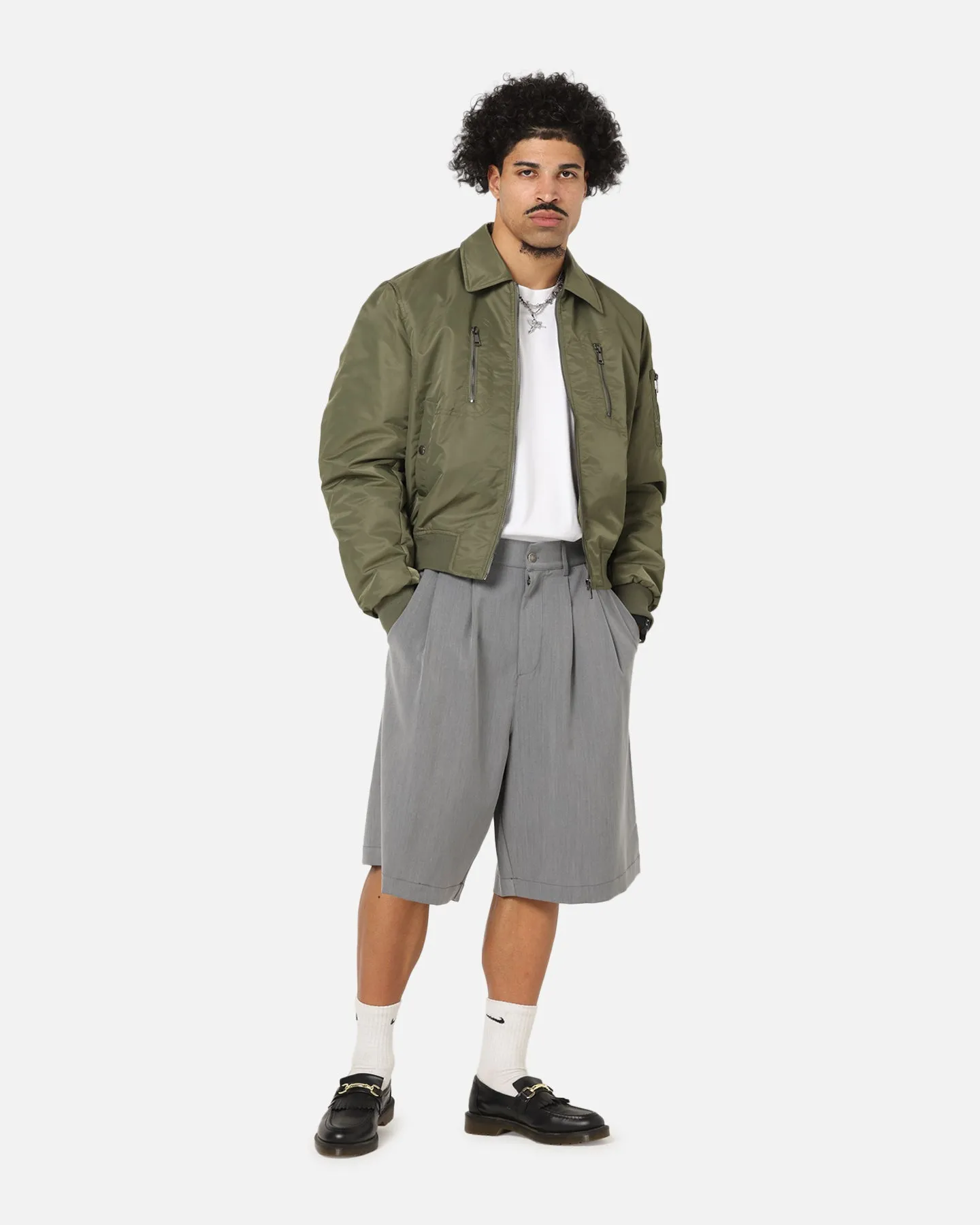 XXIII Collared Bomber Jacket Khaki sold by Culture Kings product image thumbnail 2